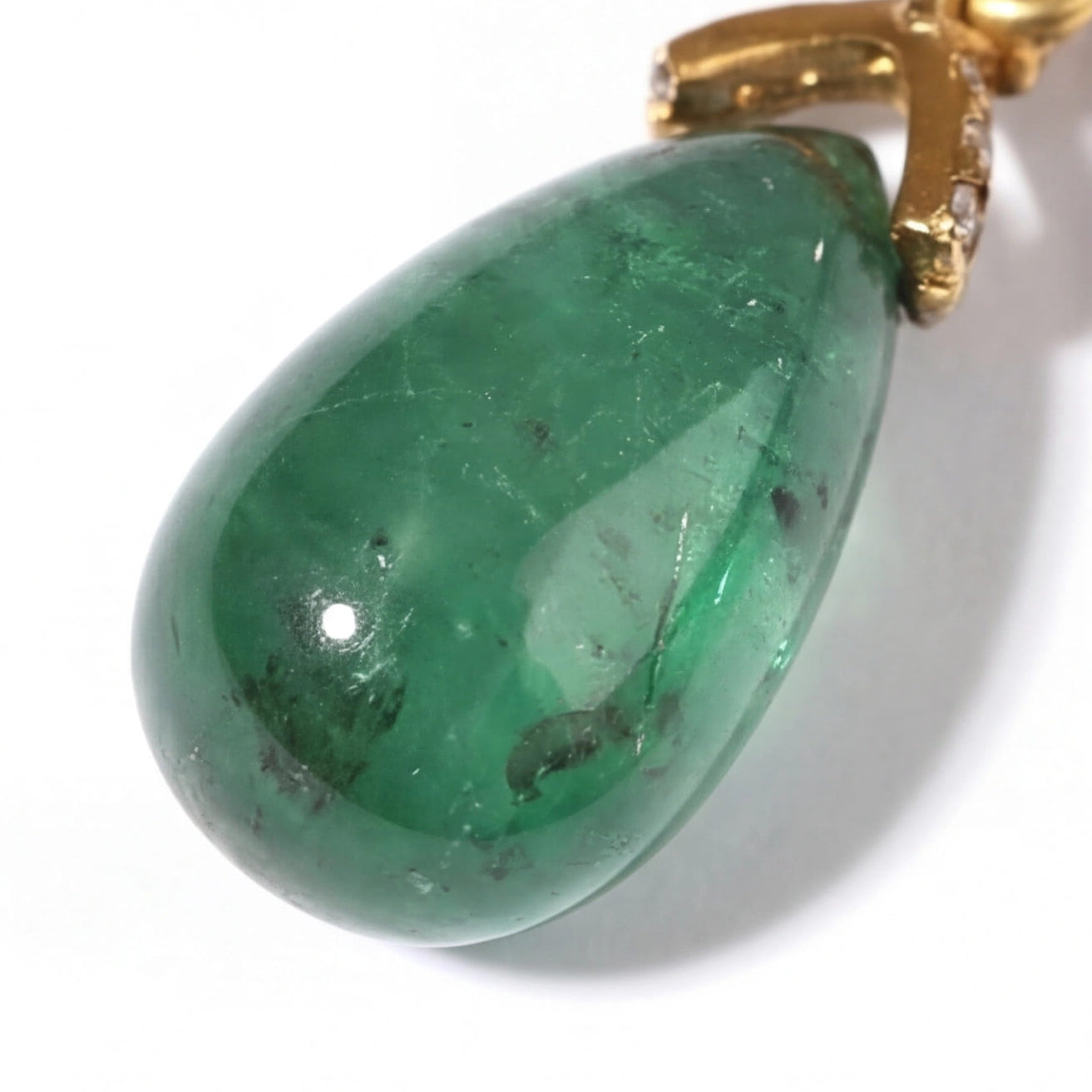 Contemporary Emerald Earrings