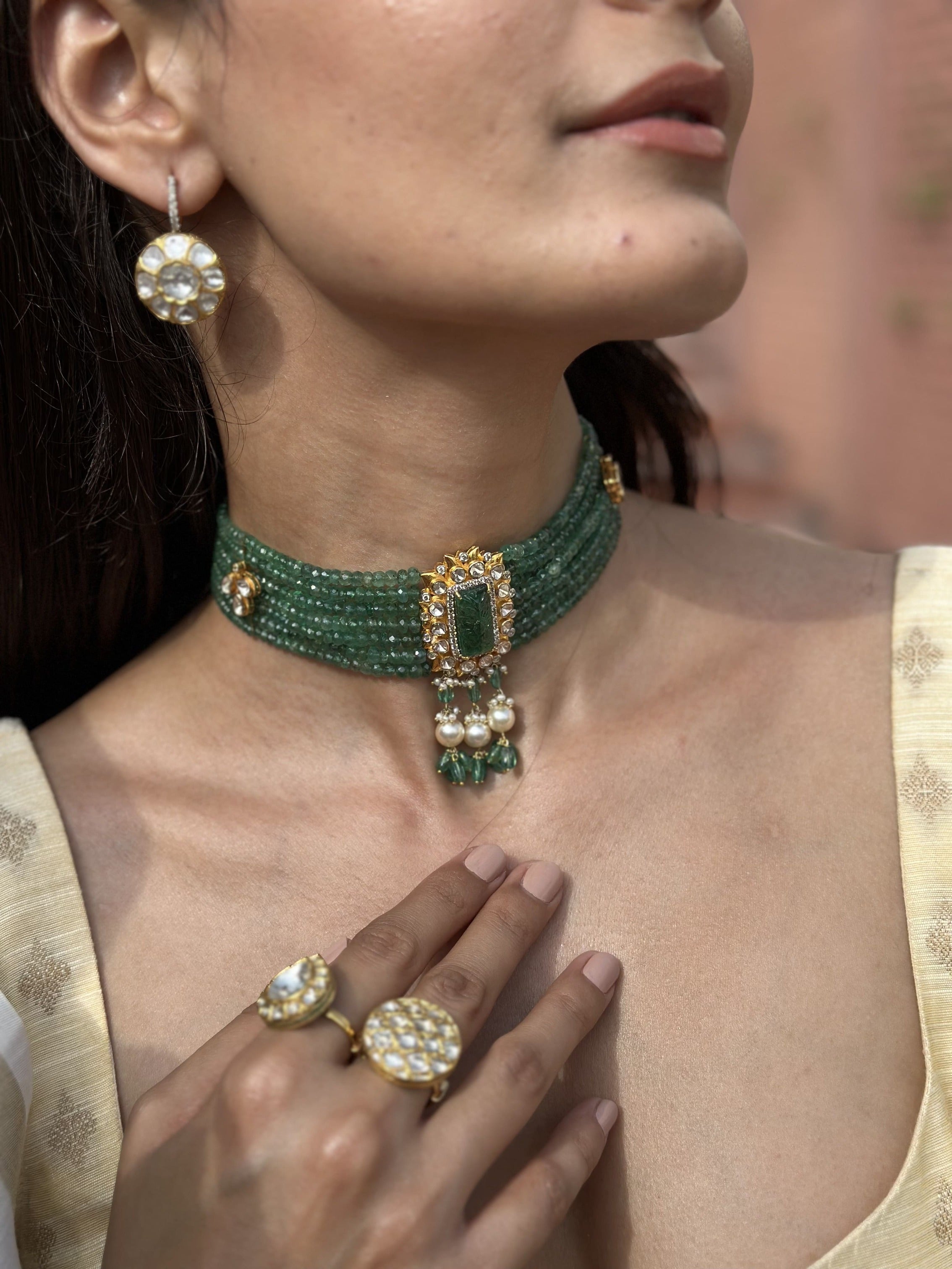 Phool Reversible Earrings (Red)