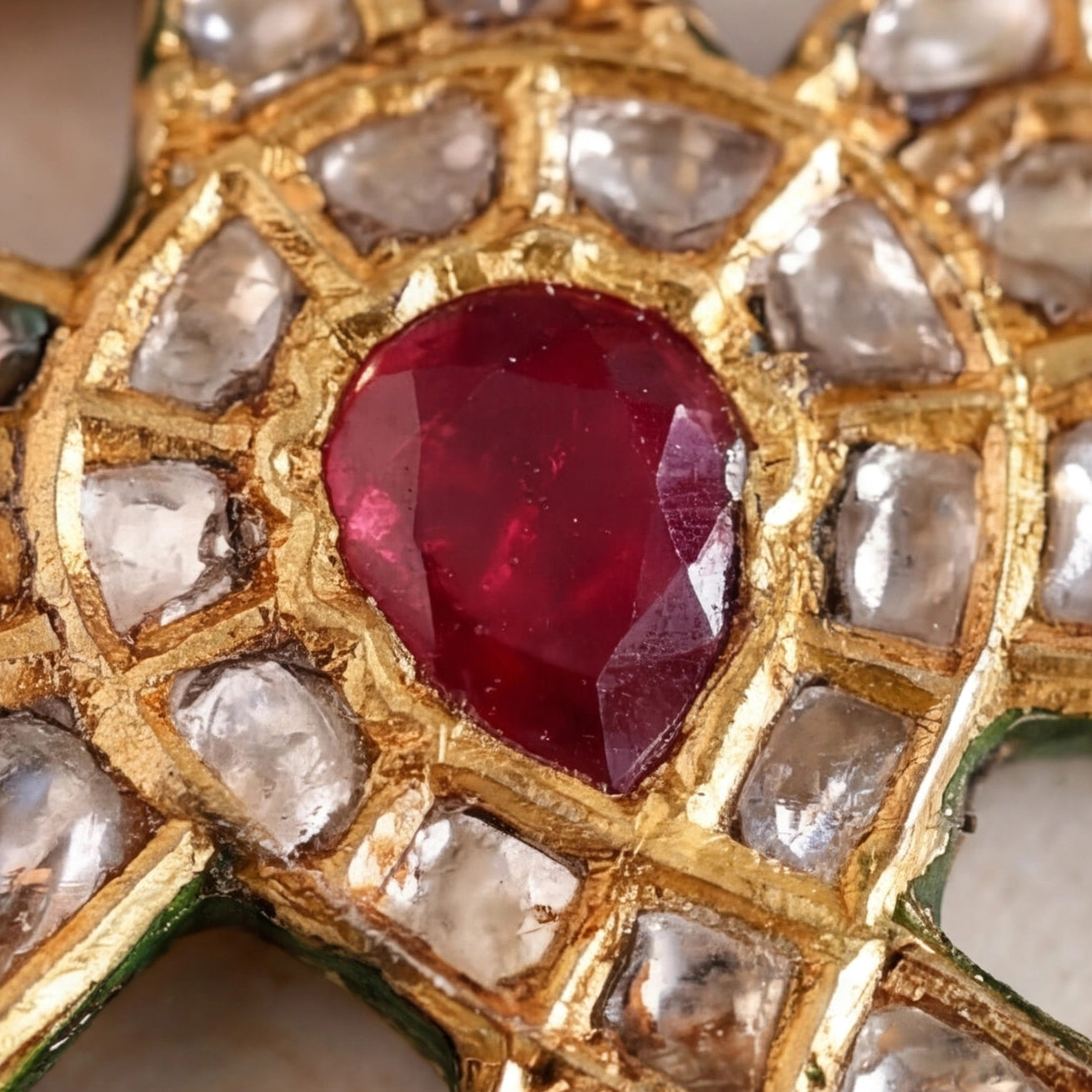 Aqaab Polki Pendant