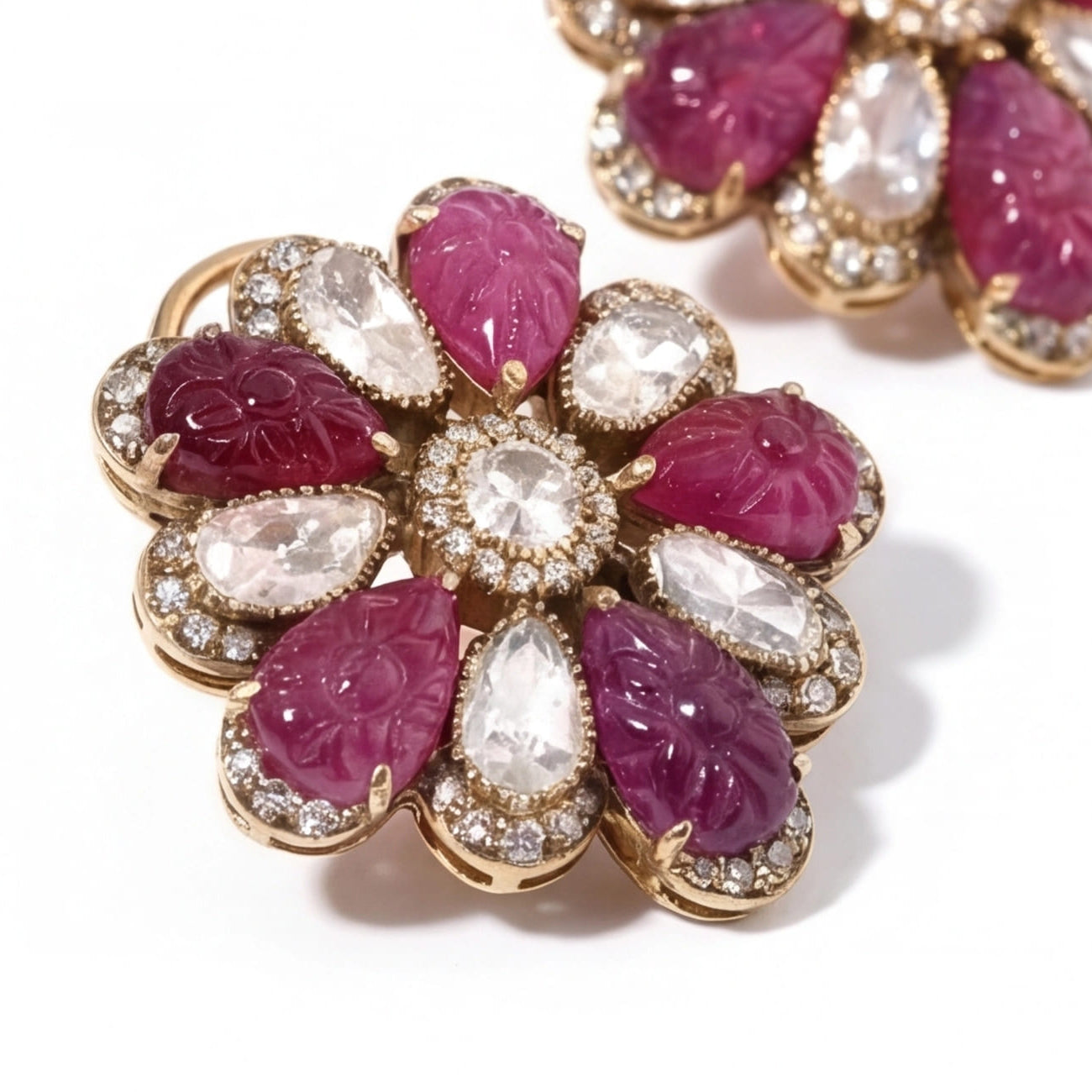 Symphony of Ruby Earrings