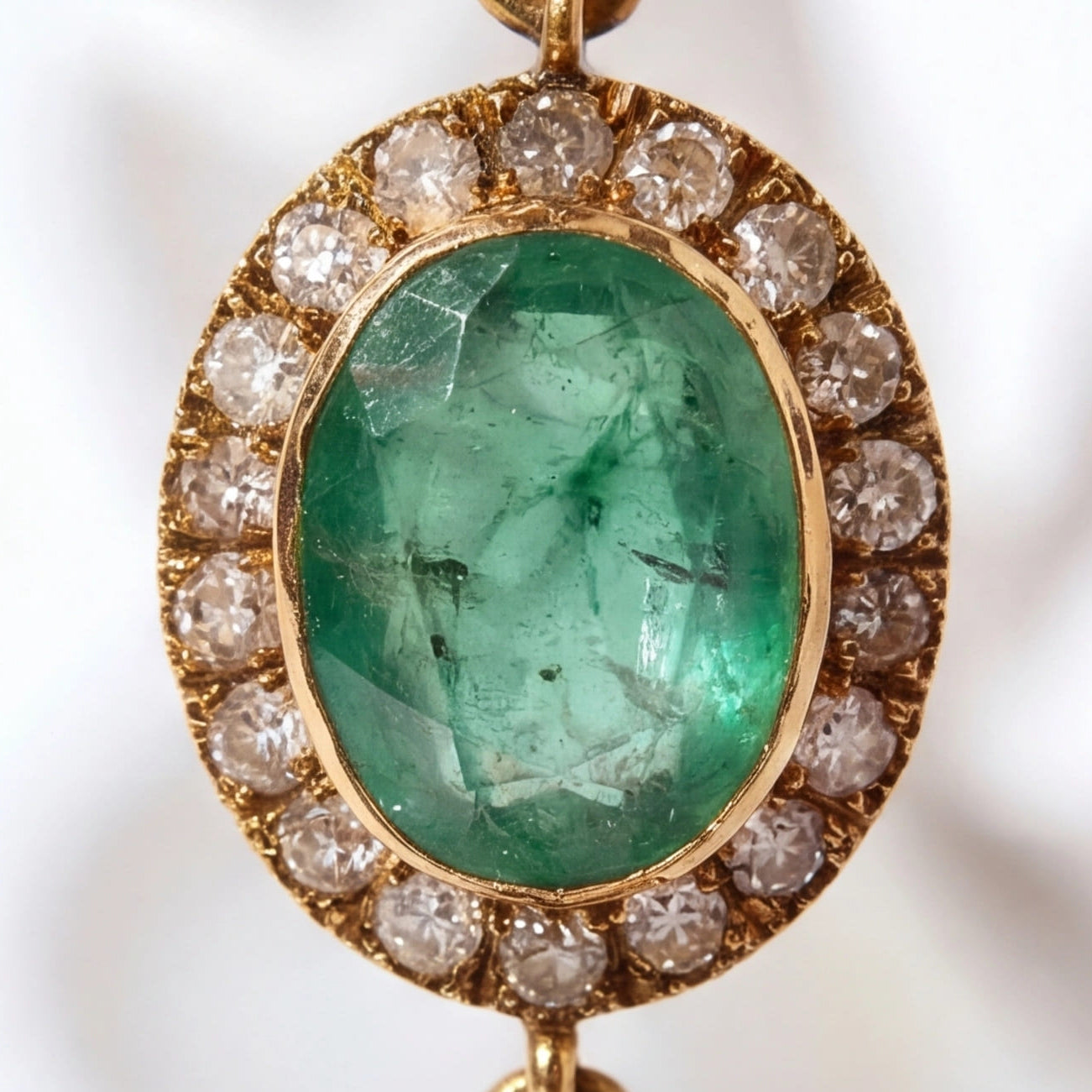 Emerald Double Earrings