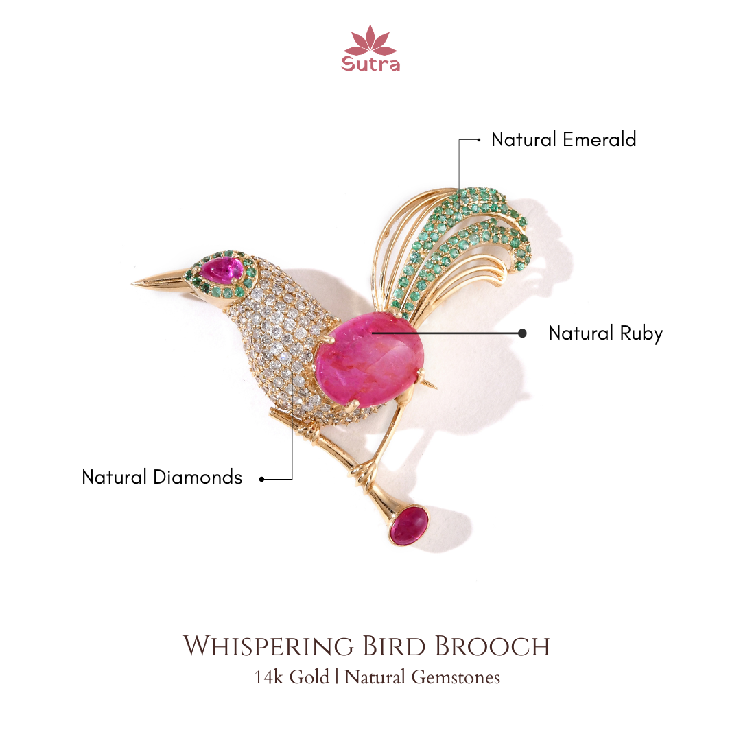 Whispering Bird Brooch