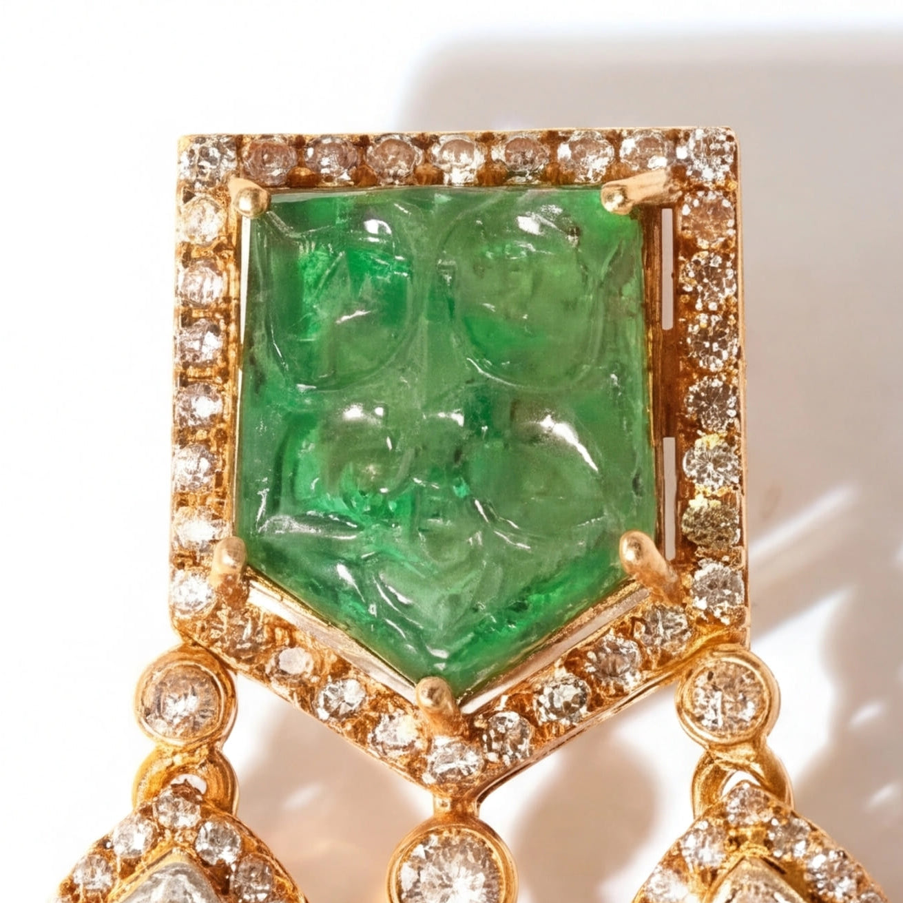 Drizzle Emerald Earrings