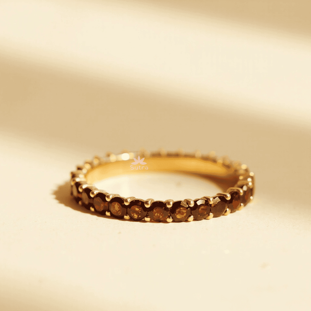 Smoky Topaz Eternal Band