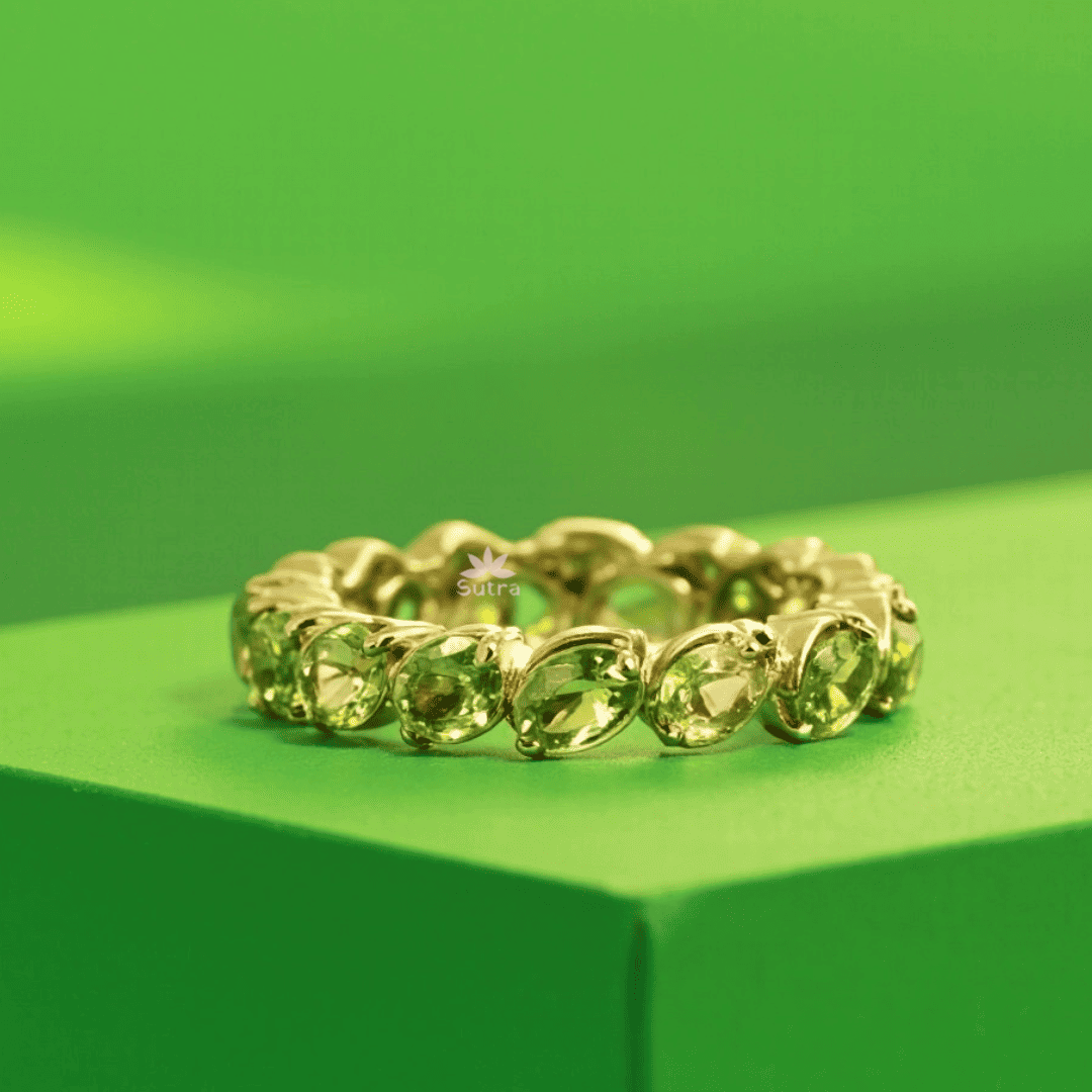 Peridot Eternal Band