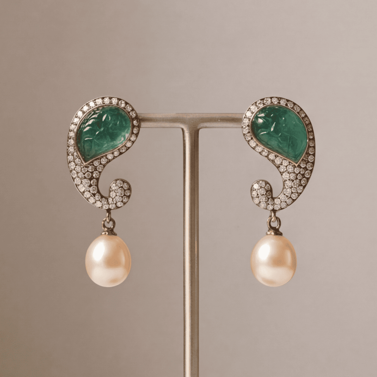 Keri Emerald Stud Earrings