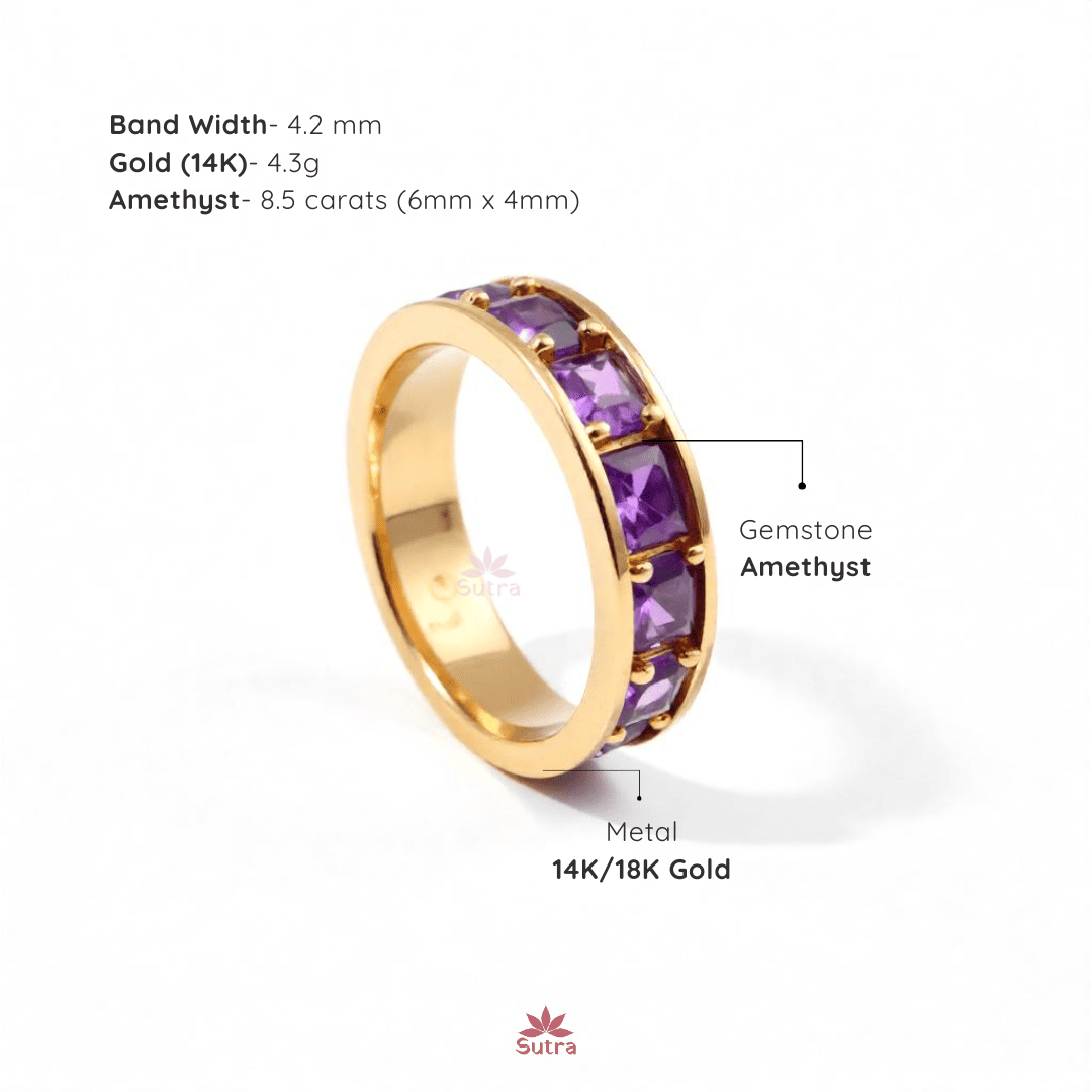 Amethyst Eternity Ring