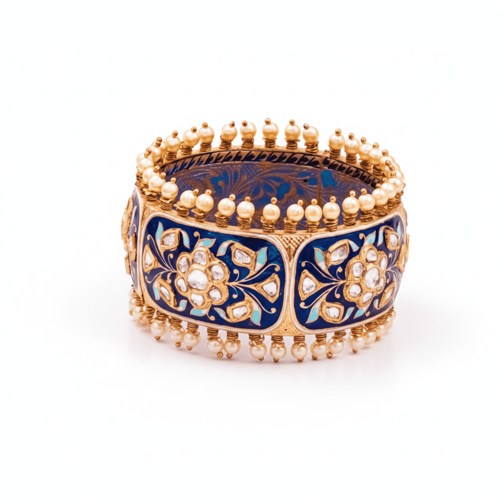 Blue Meenakari Bangle