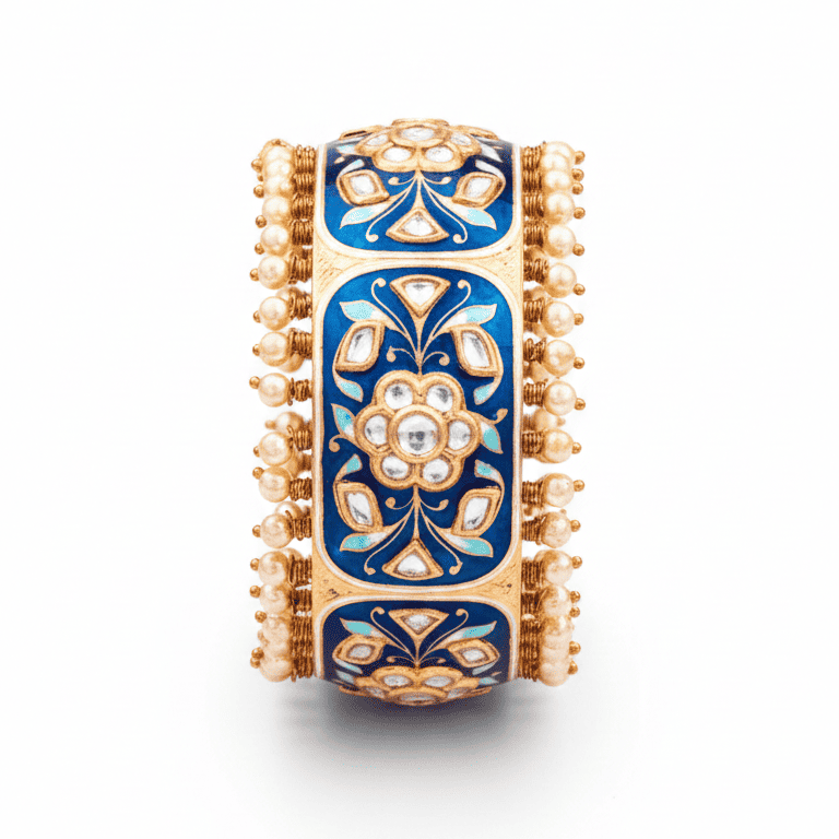 Blue Meenakari Bangle