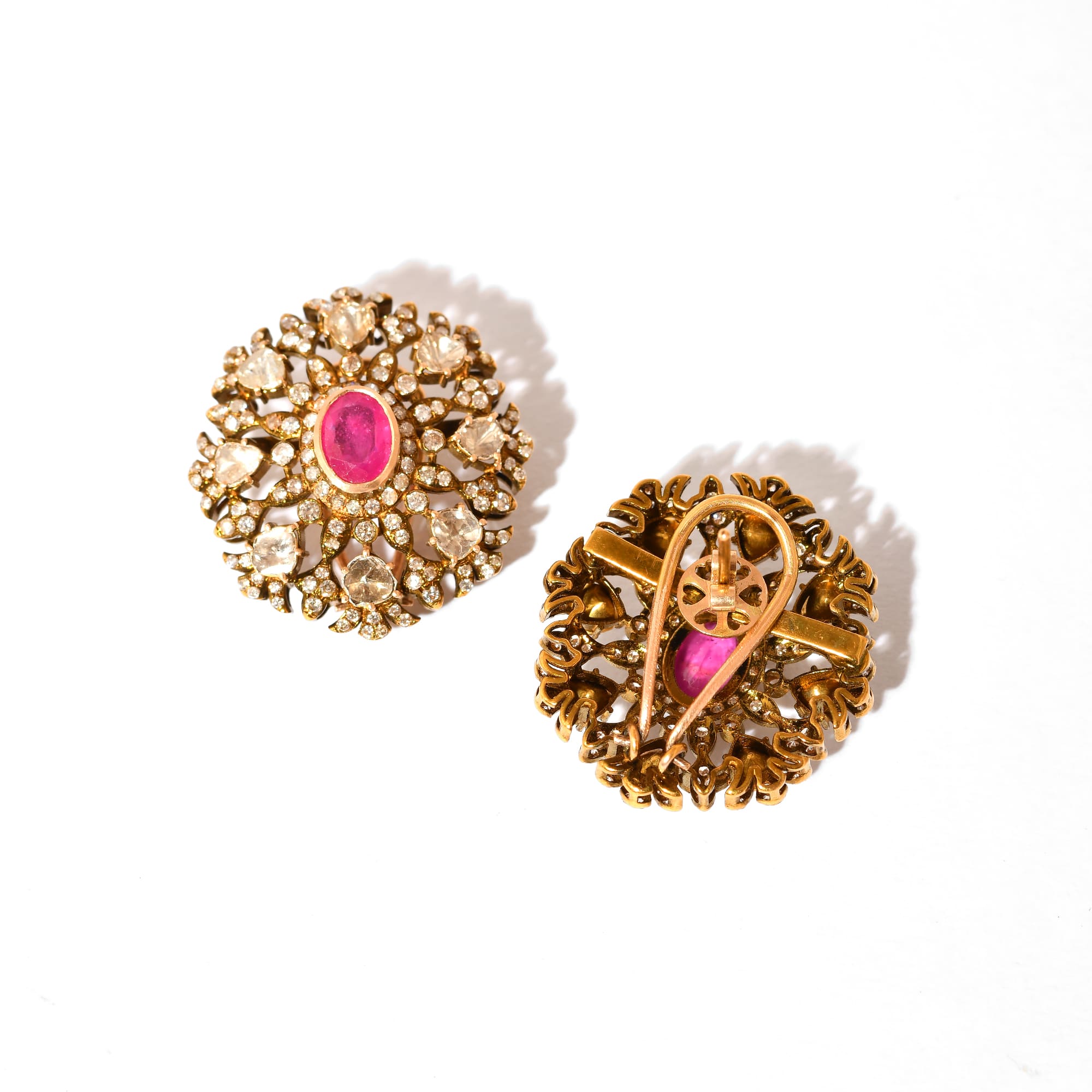 Ruby Bloom Earrings
