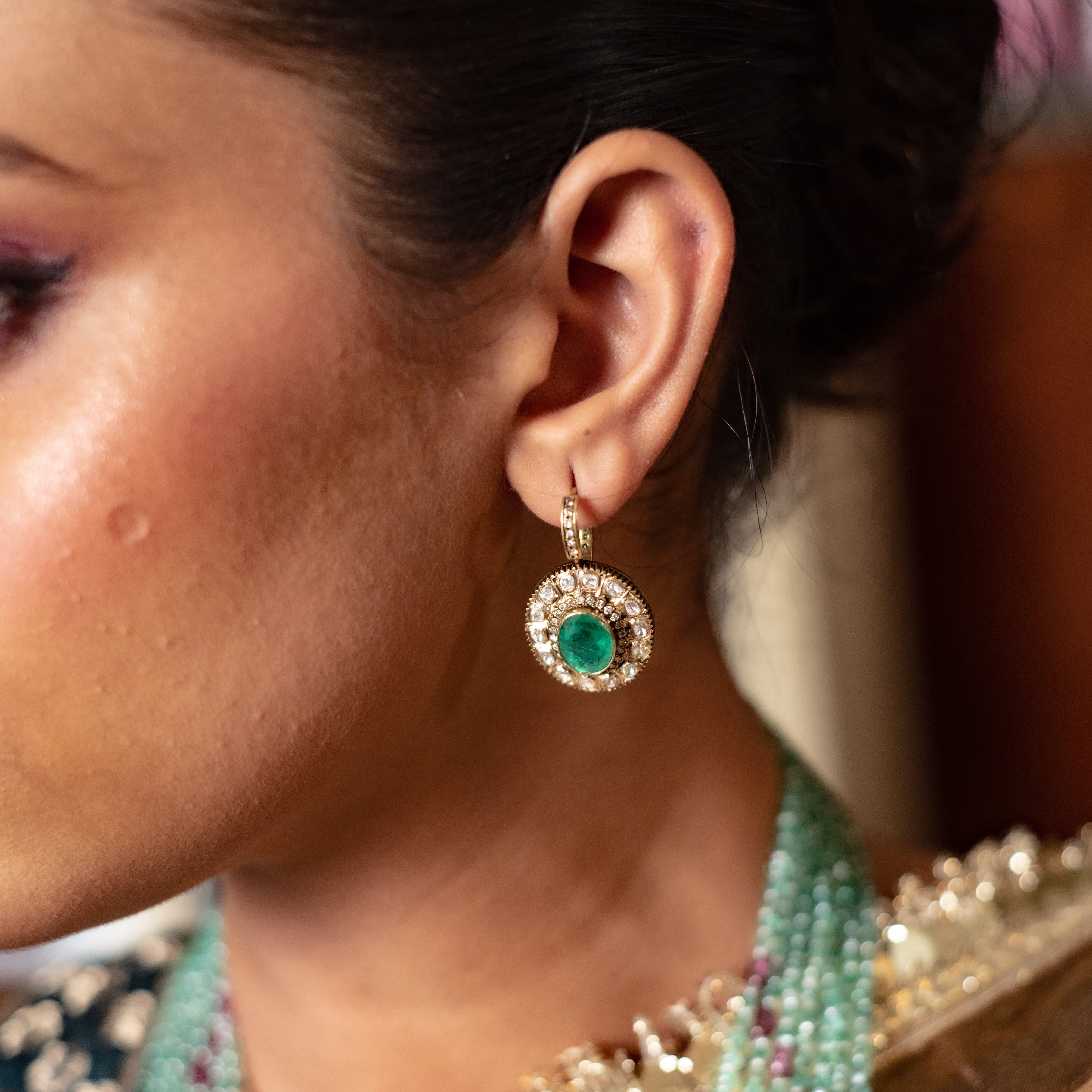 Elara Emerald Earrings