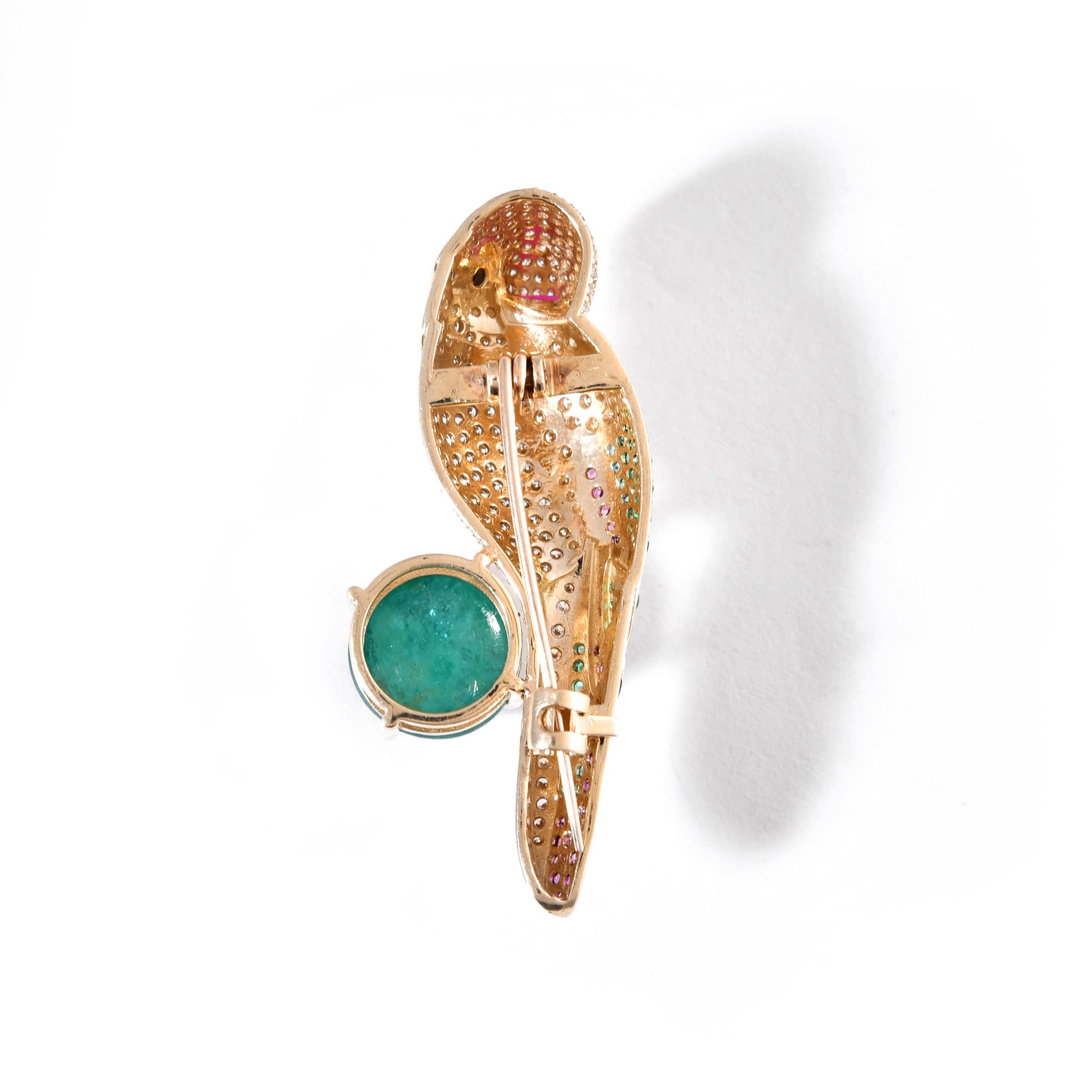 The Jewel Parrot Brooch