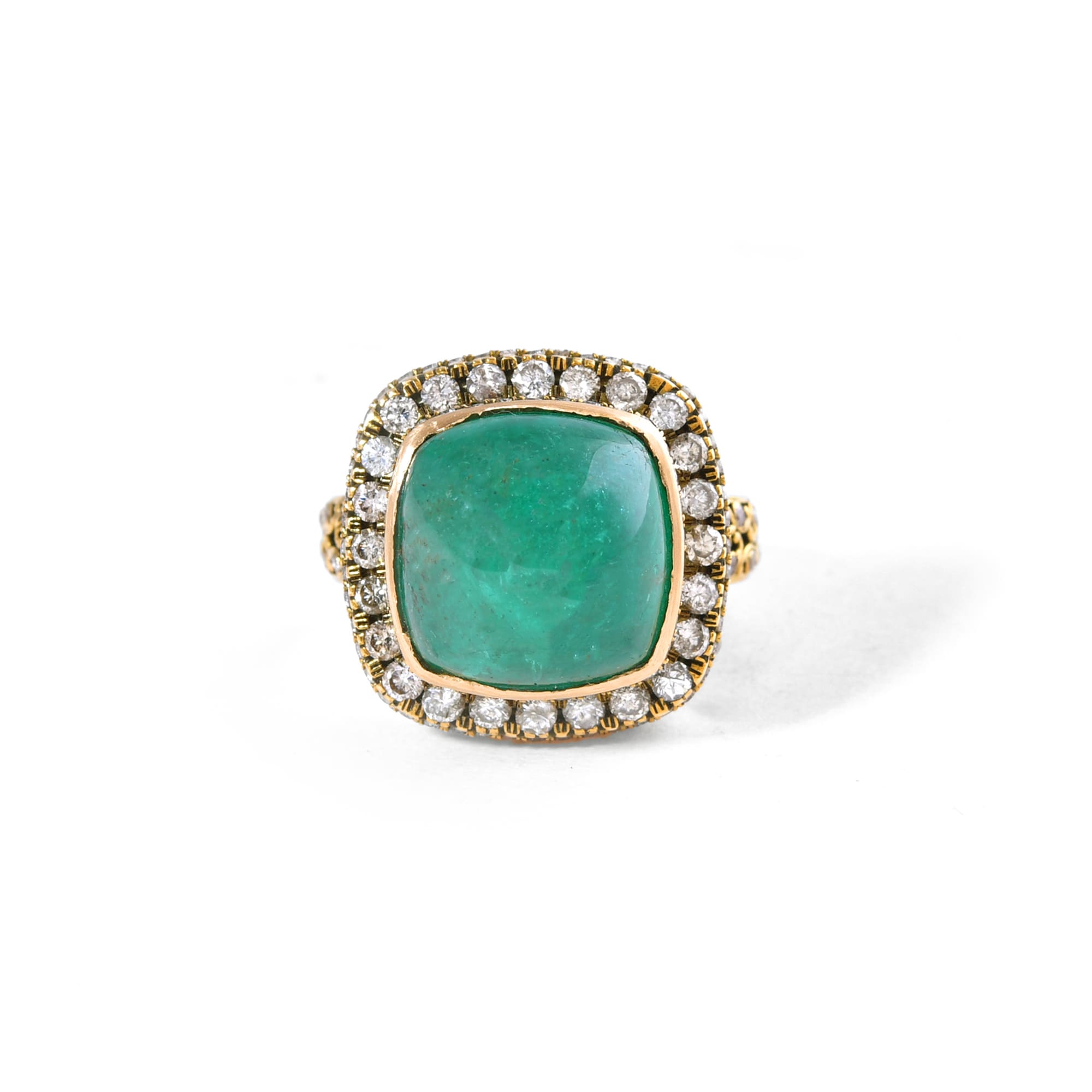 Sugarloaf Emerald Ring