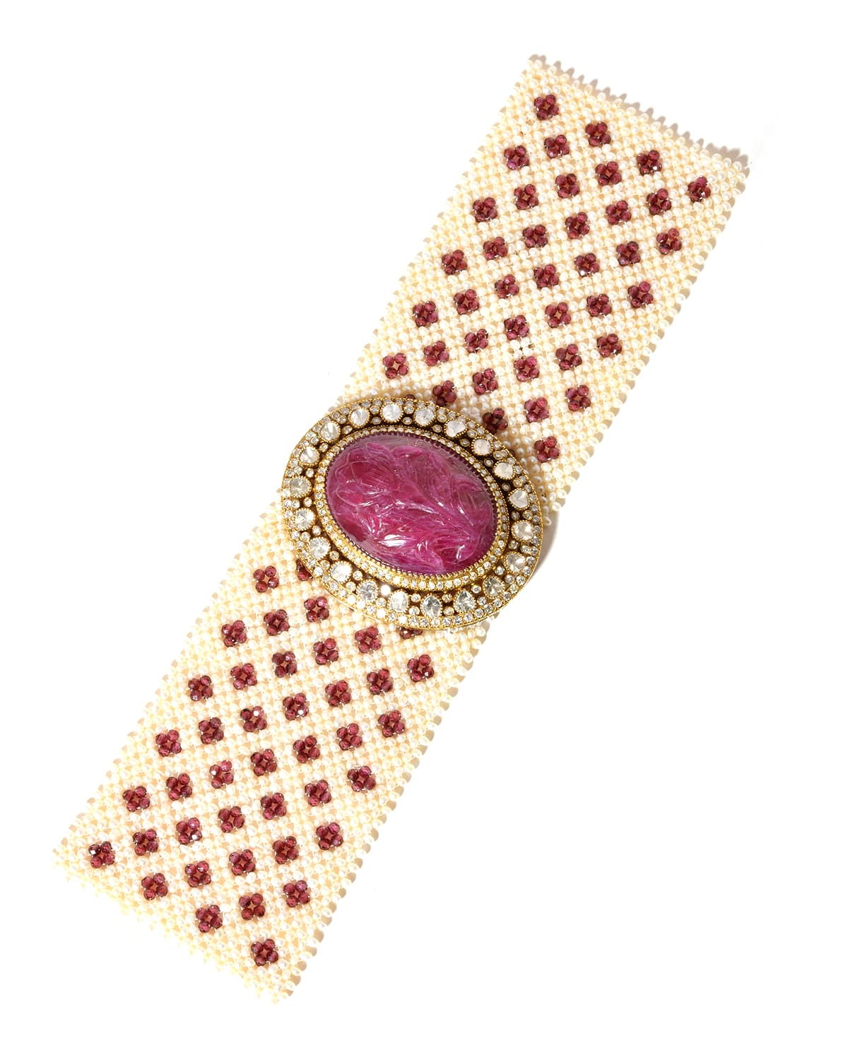 Ruby Pearl Bracelet