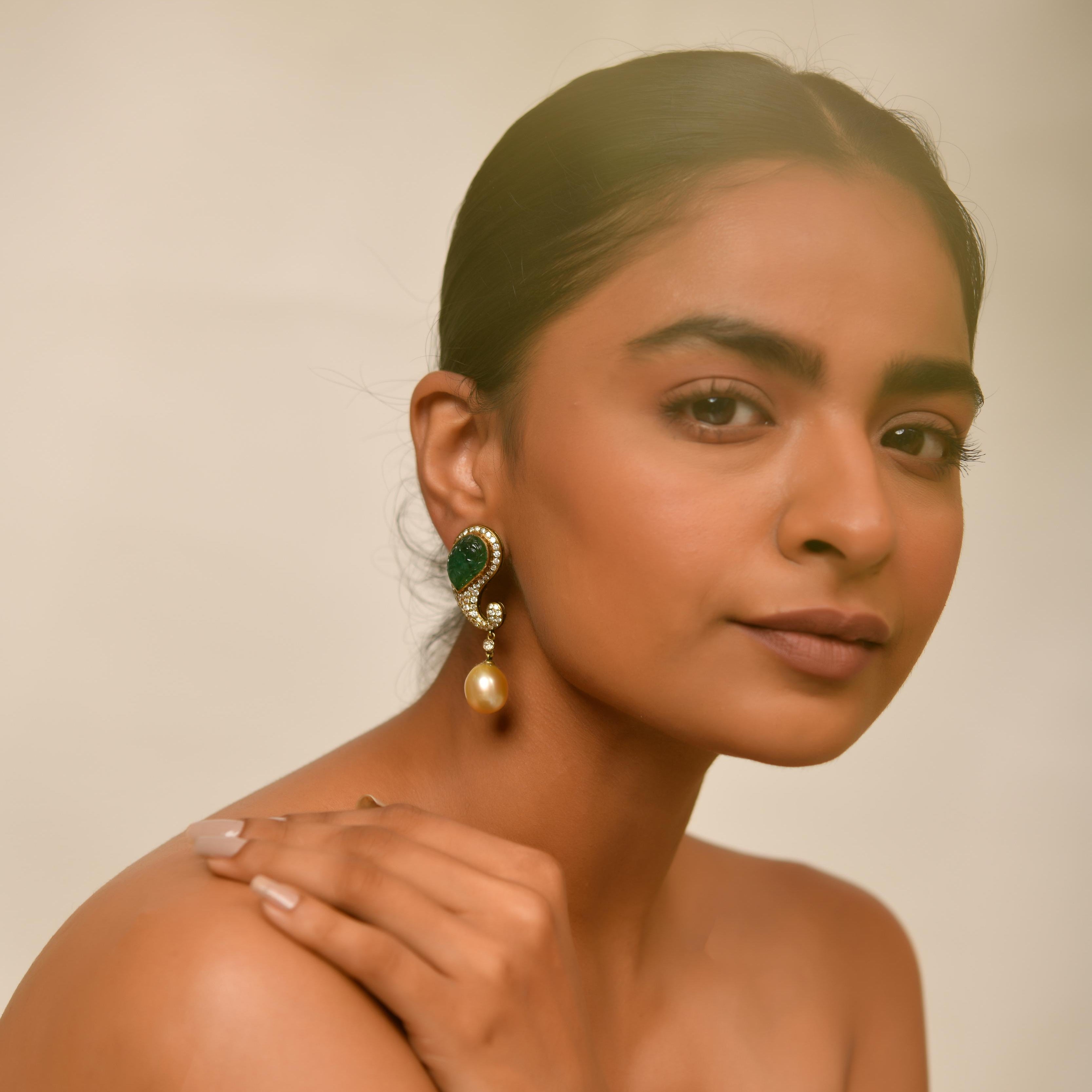 Keri Emerald Stud Earrings