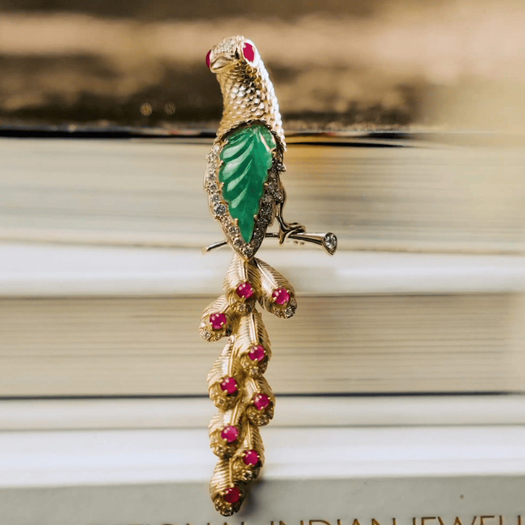 Long Tail Bird Brooch