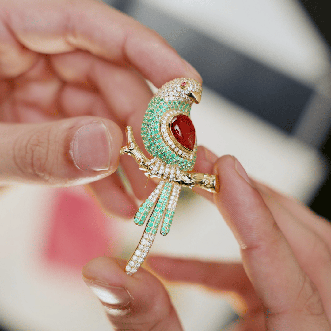 Sparrow Brooch