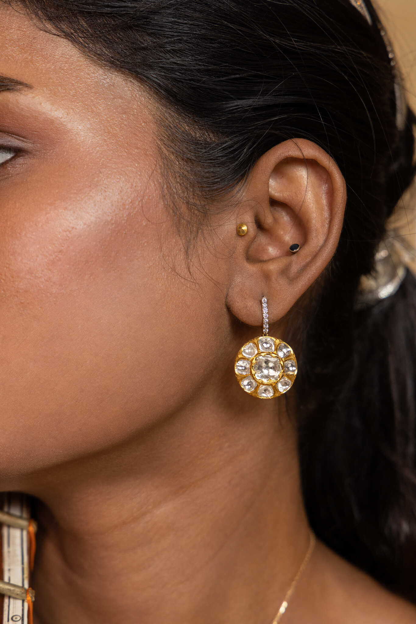 Phool Reversible Earrings (Red)