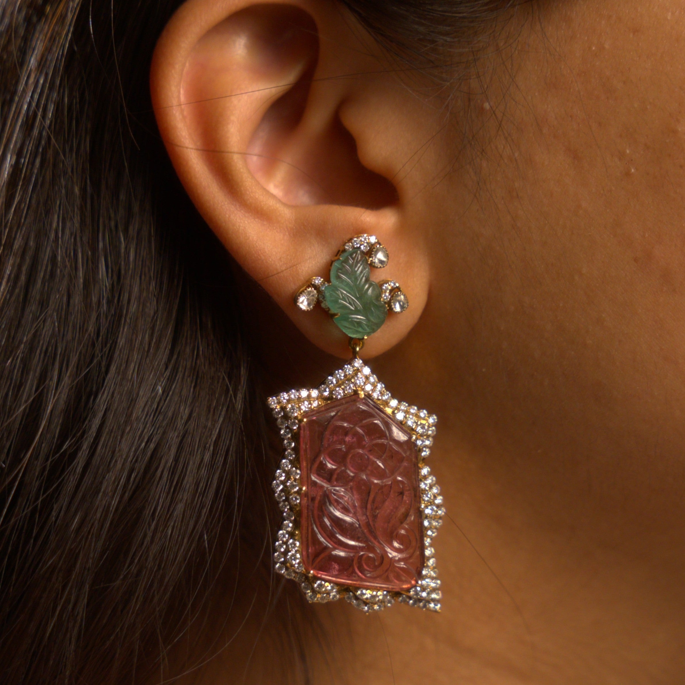 Tourmaline Garden Earrings