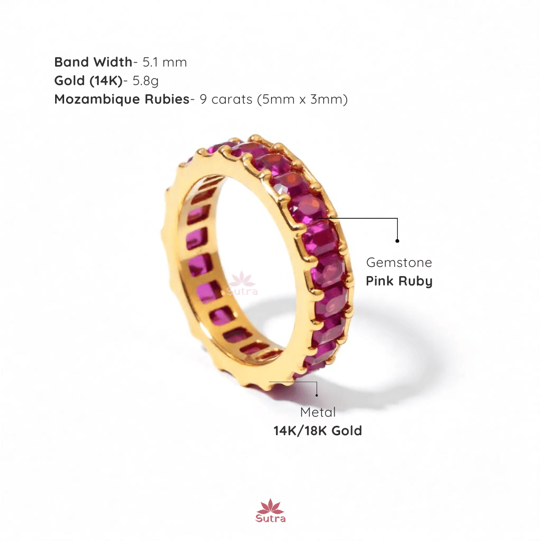 Ruby Luster Eternity Ring