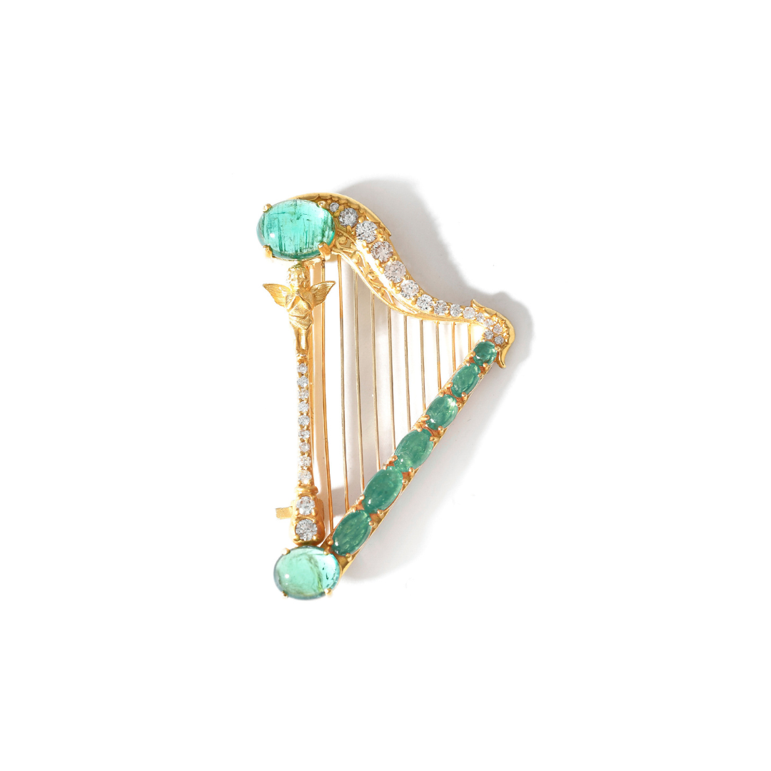 Melody in Gold Brooch