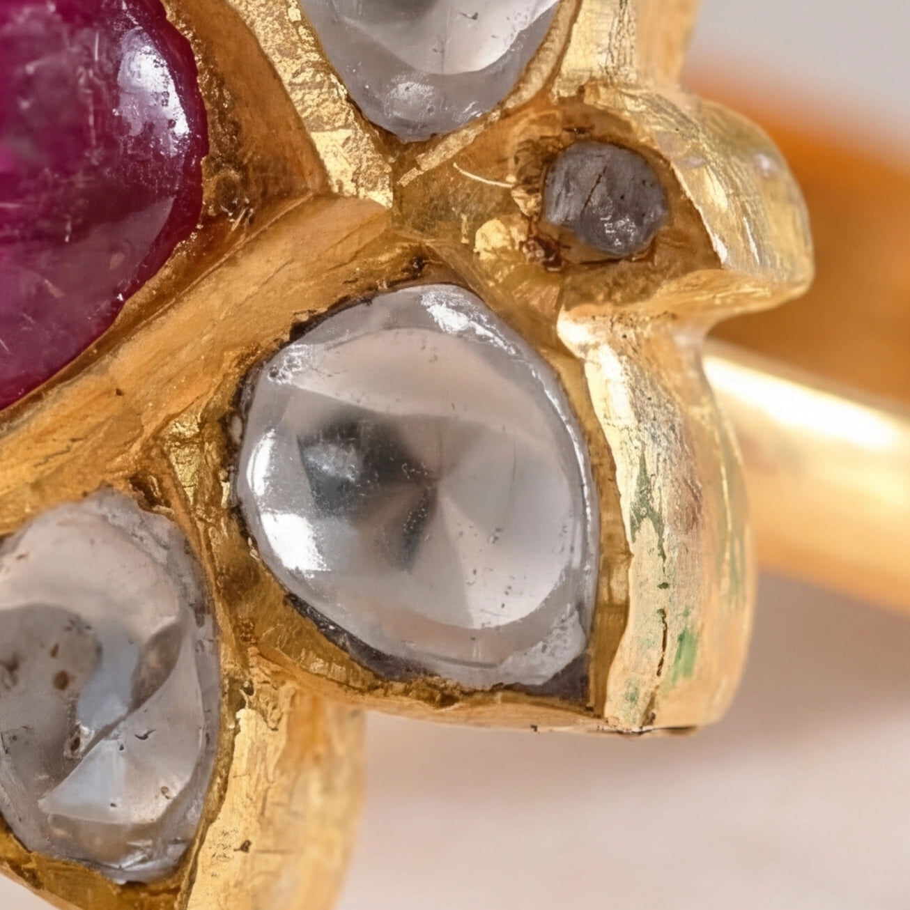 Sadai Polki Ring
