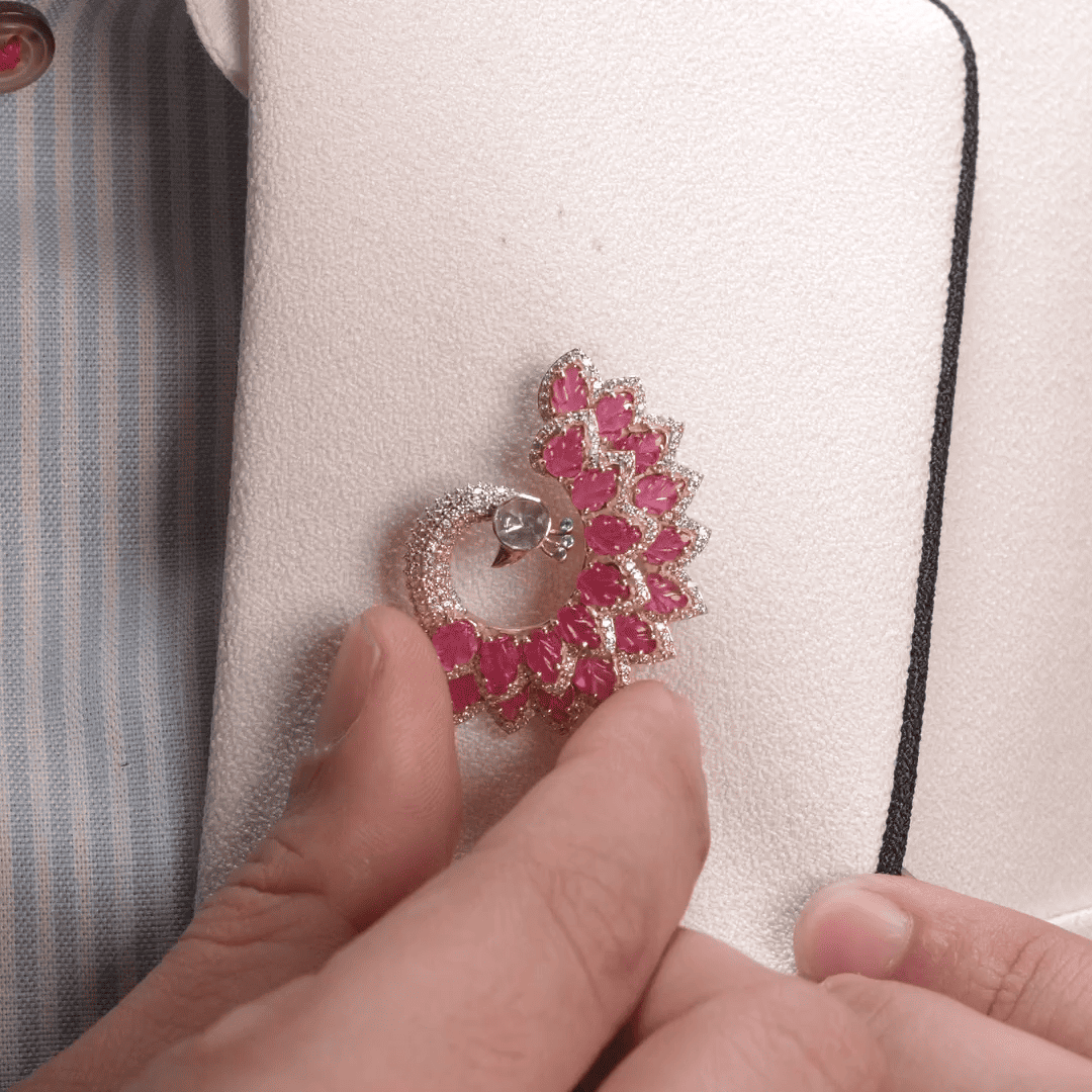 Peacock Brooch