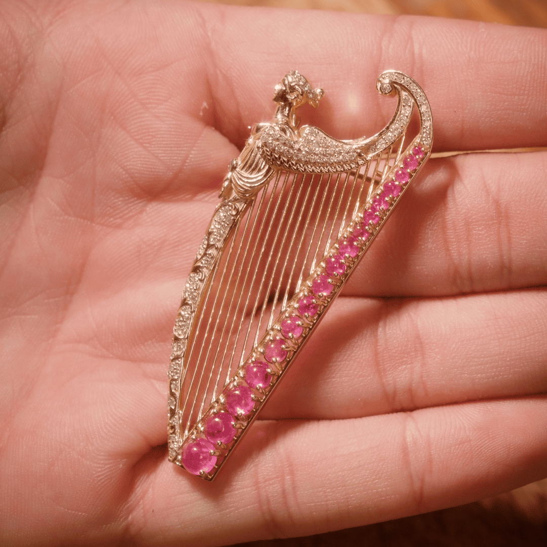 Harp Brooch