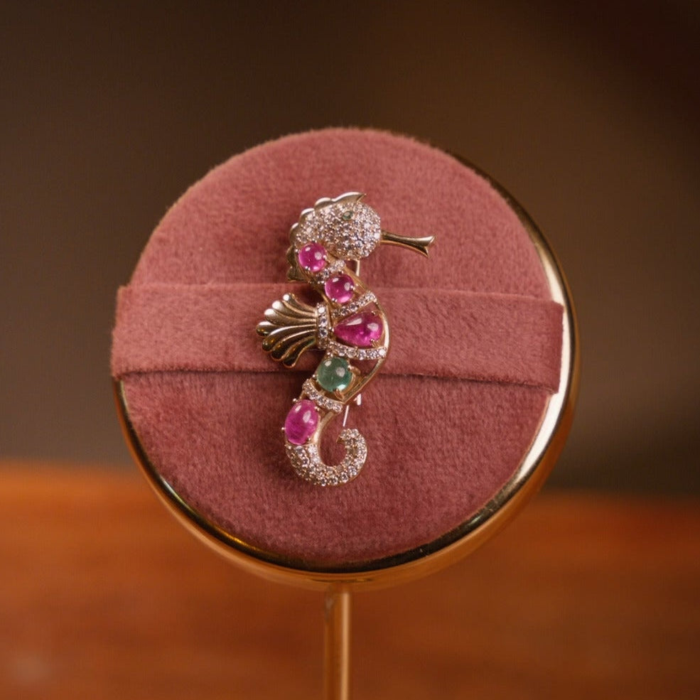 Seahorse Brooch