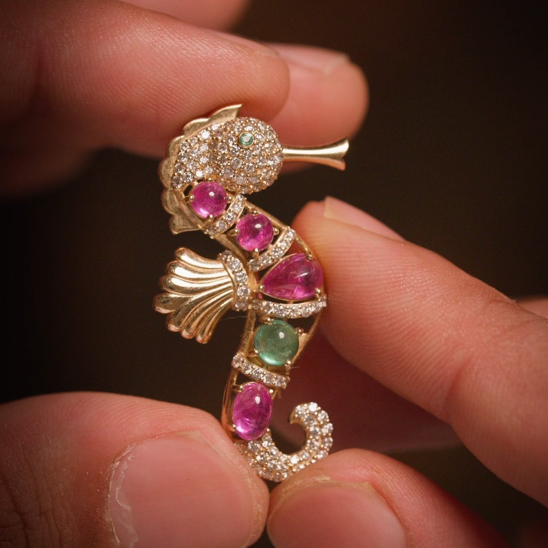 Seahorse Brooch