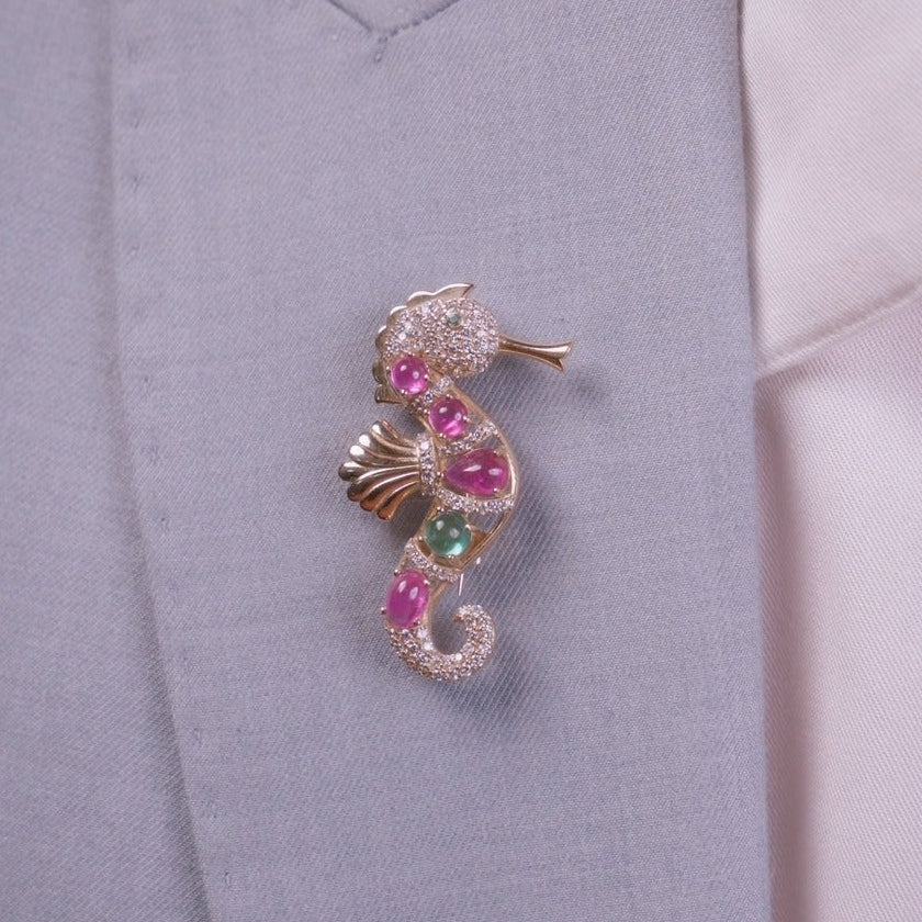 Seahorse Brooch
