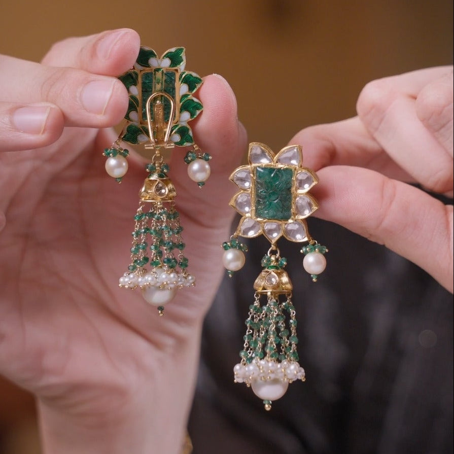 Emerald Fusion Earrings