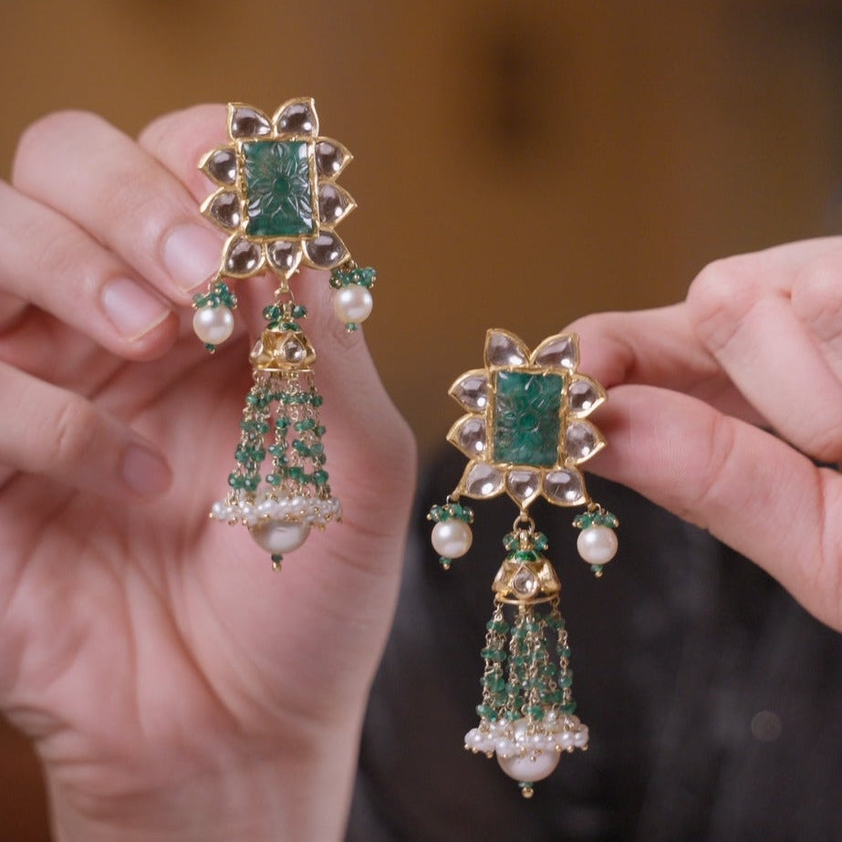 Emerald Fusion Earrings