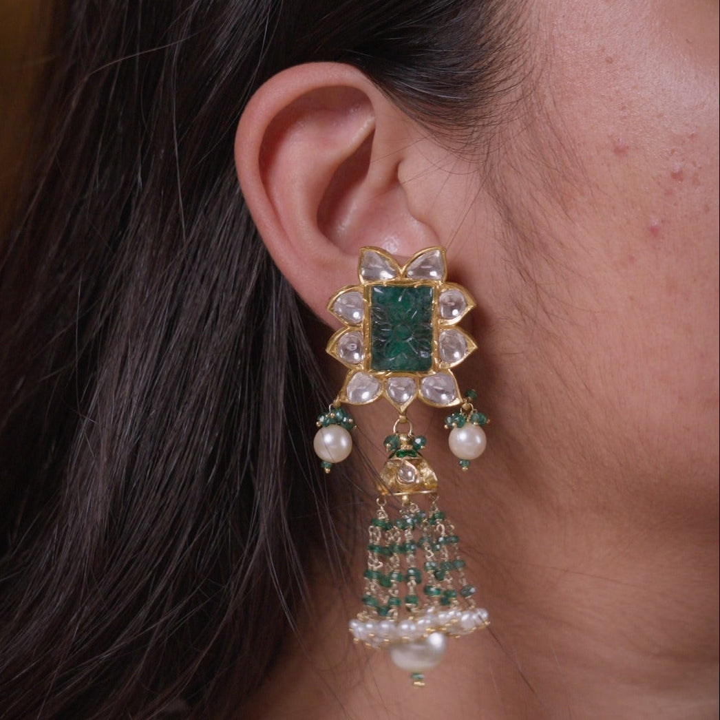 Emerald Fusion Earrings
