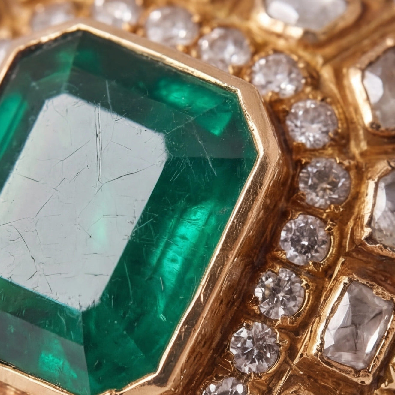 Kohinoor Emerald Ring