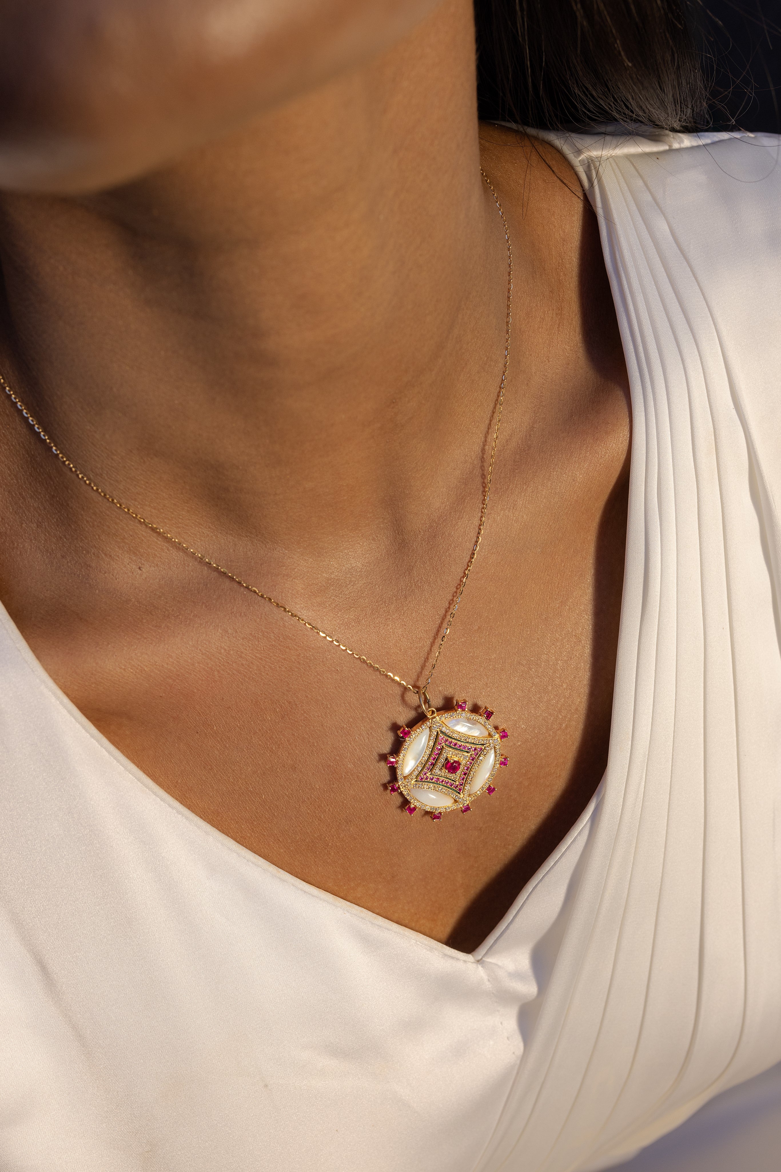ruby pendant necklace