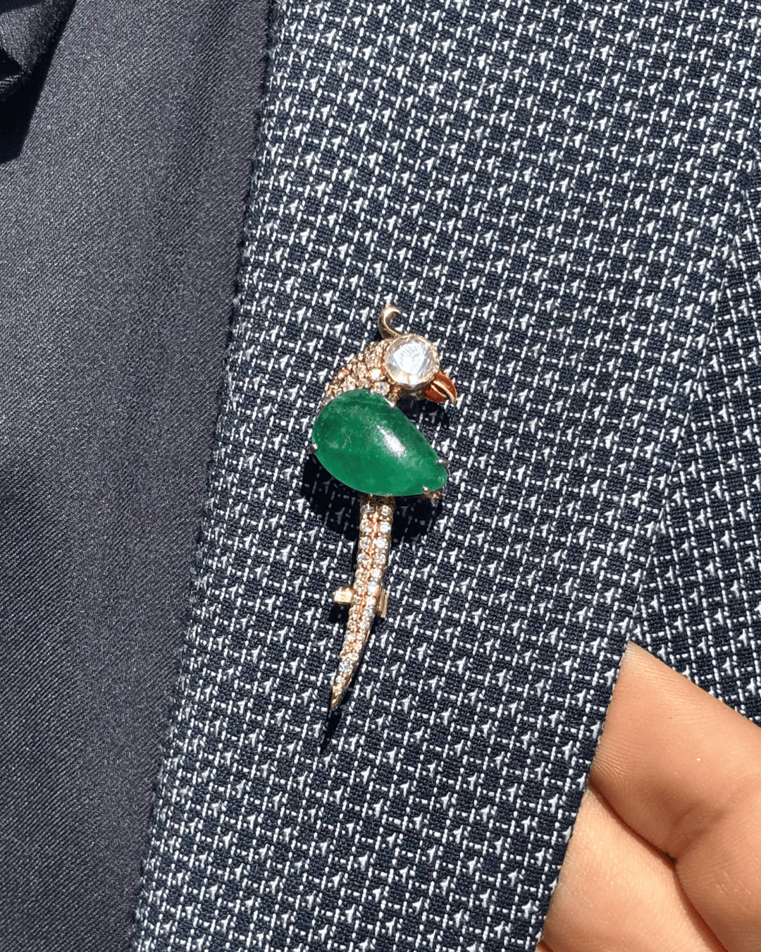 Emerald Mystic Brooch