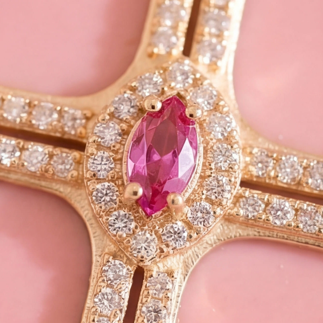 Aurora Pendant (Ruby) (14k Gold)