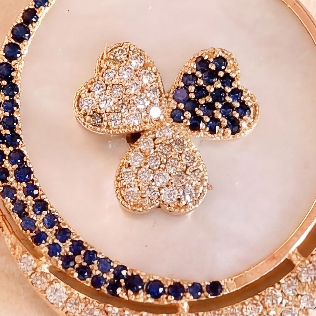 Flaura Pendant (Blue Sapphire) (14k Gold)