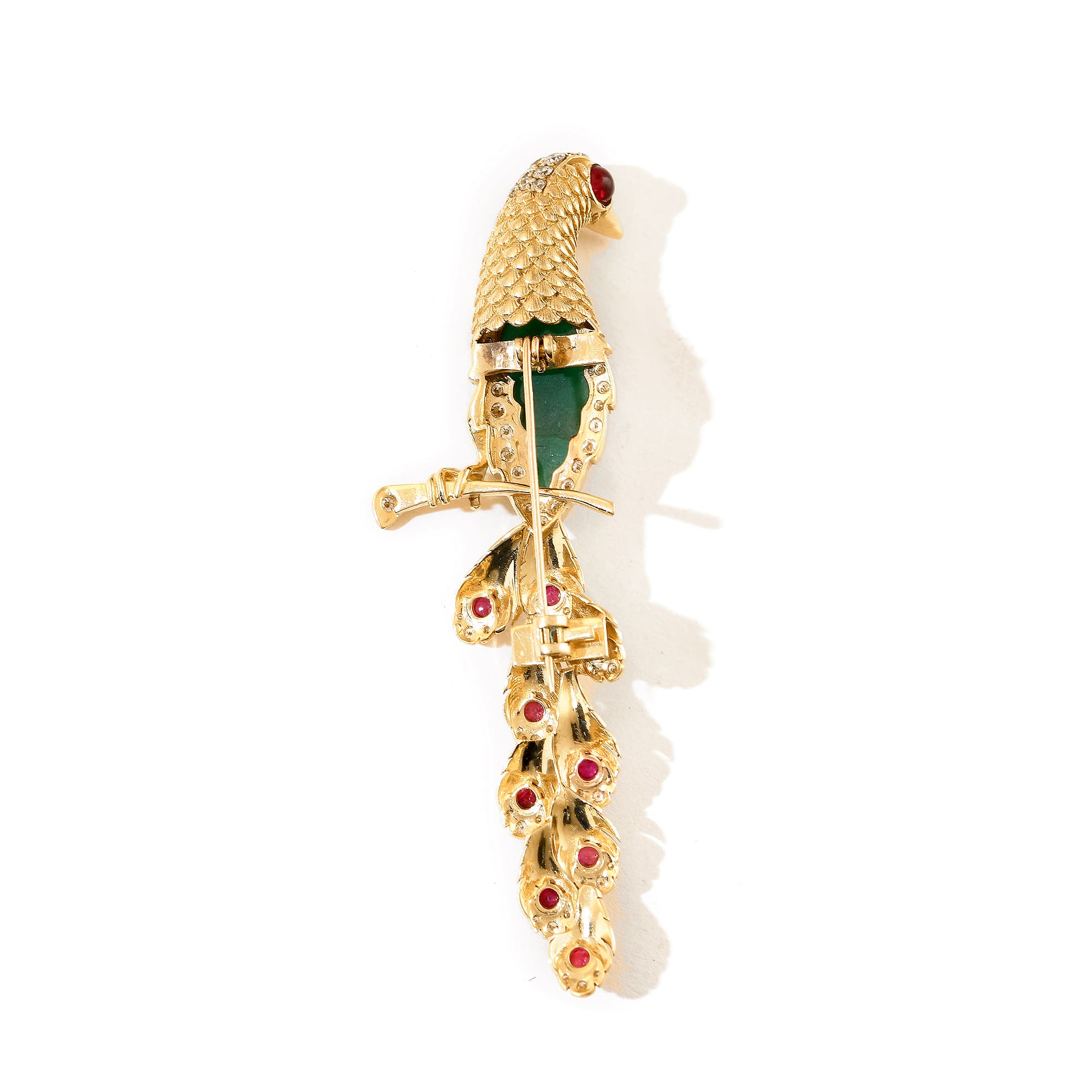Long Tail Bird Brooch