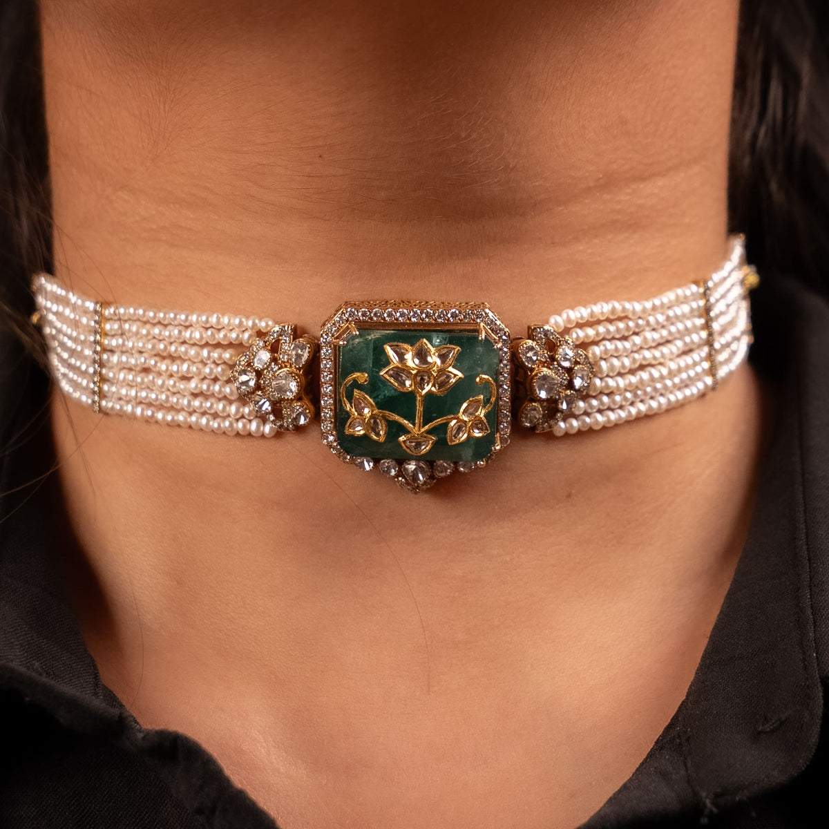 Meher Emerald Choker