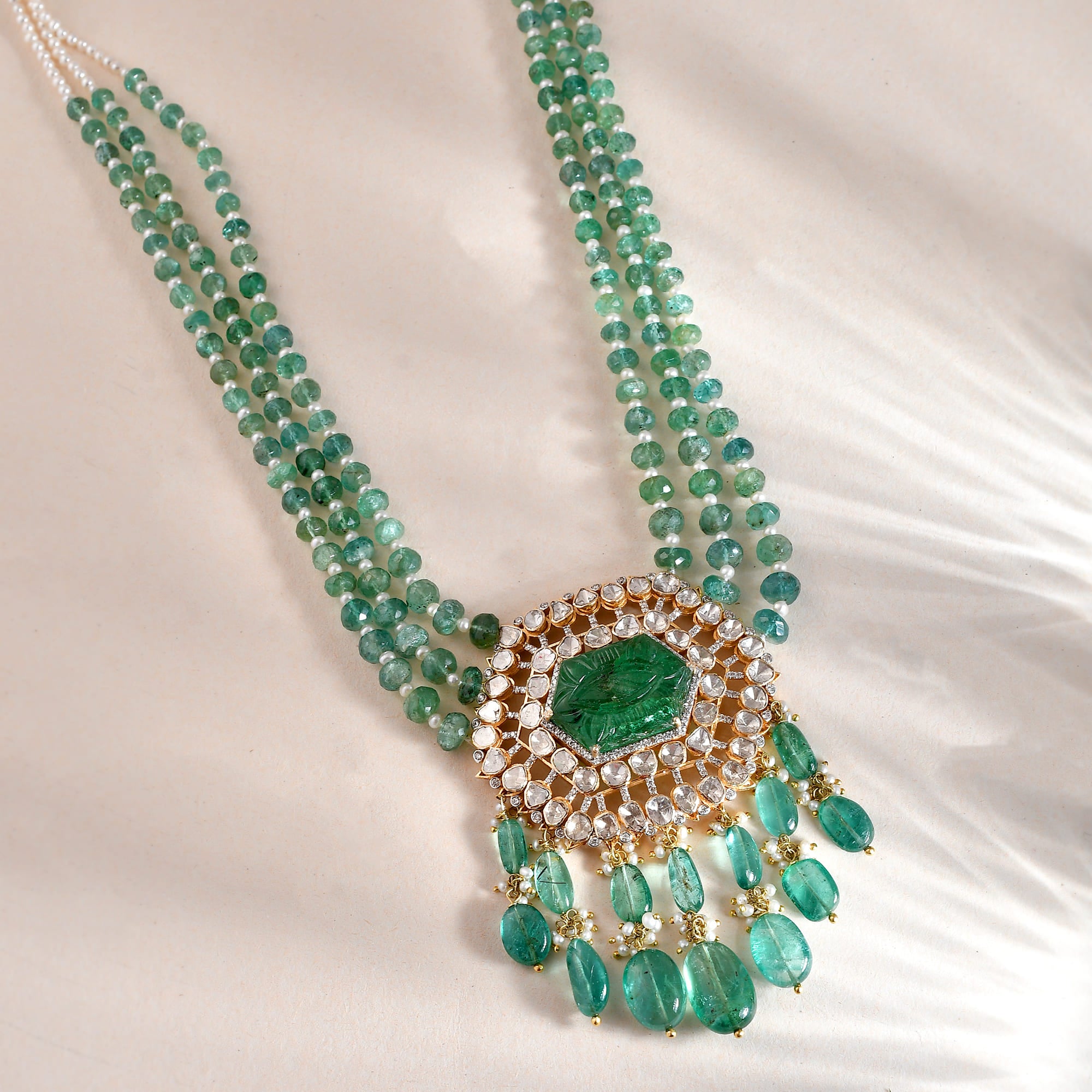 Rani Emerald Pendant Necklace