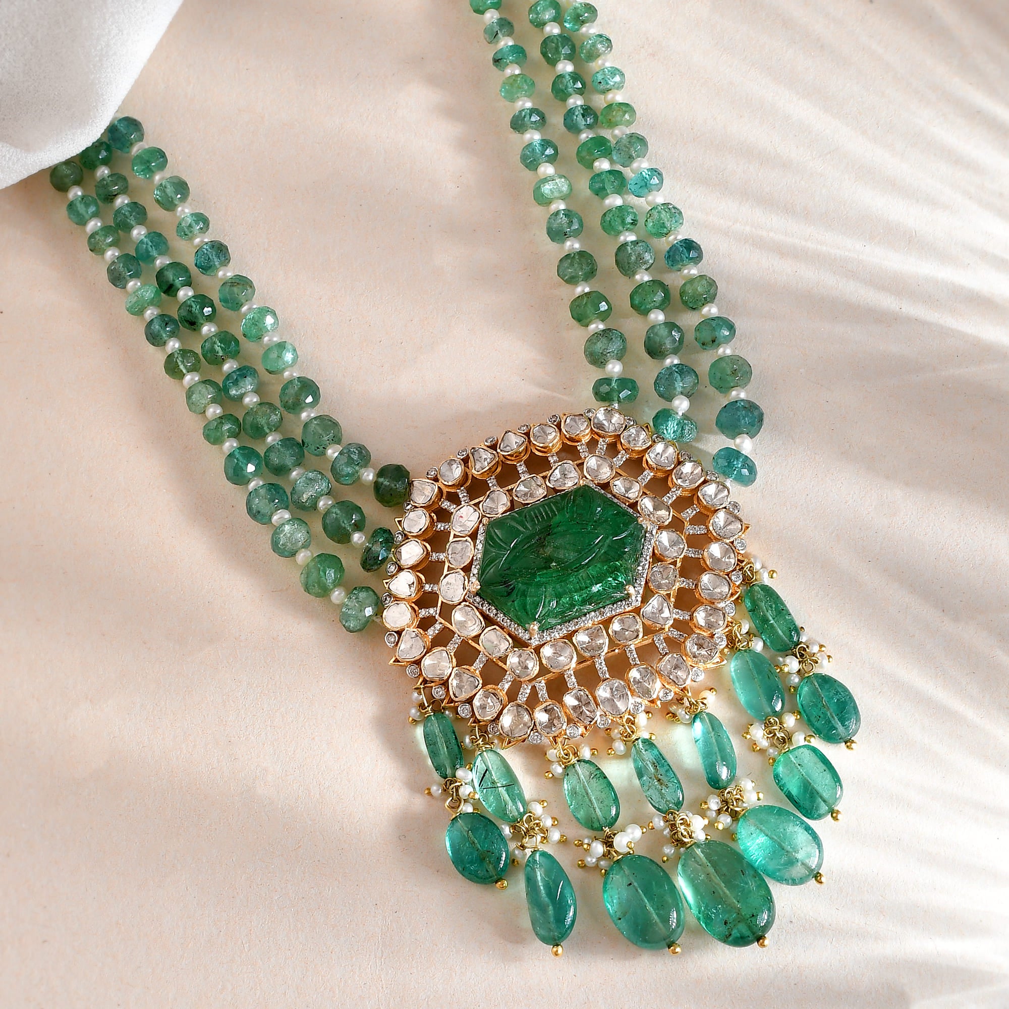 Rani Emerald Pendant Necklace