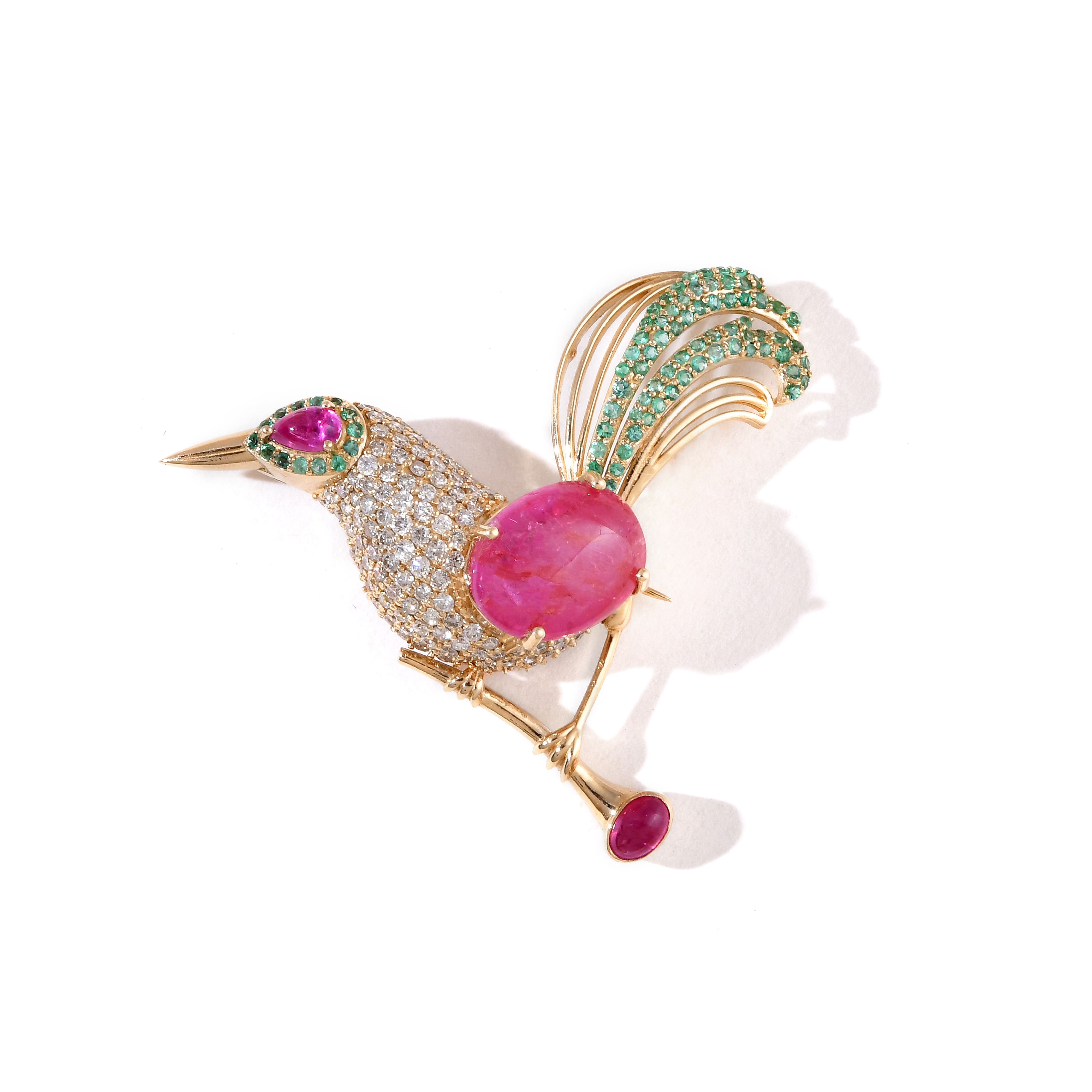 Whispering Bird Brooch