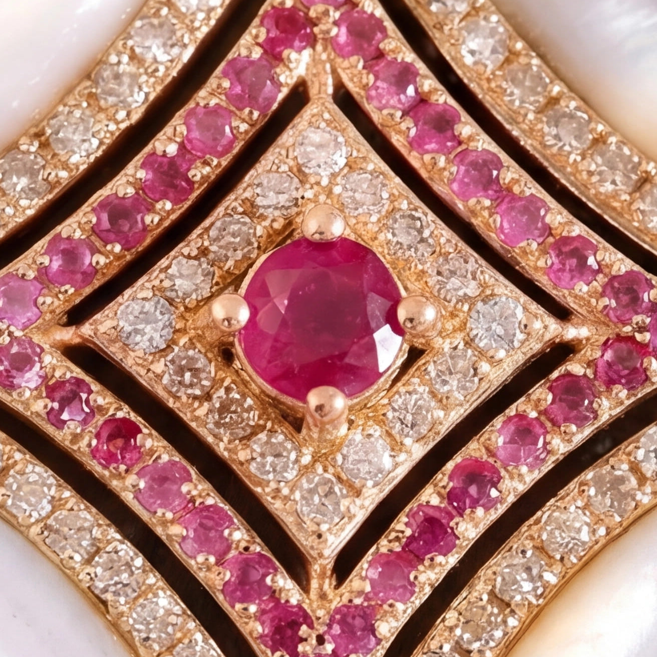 Mirage Pendant (Ruby) (14k Gold)