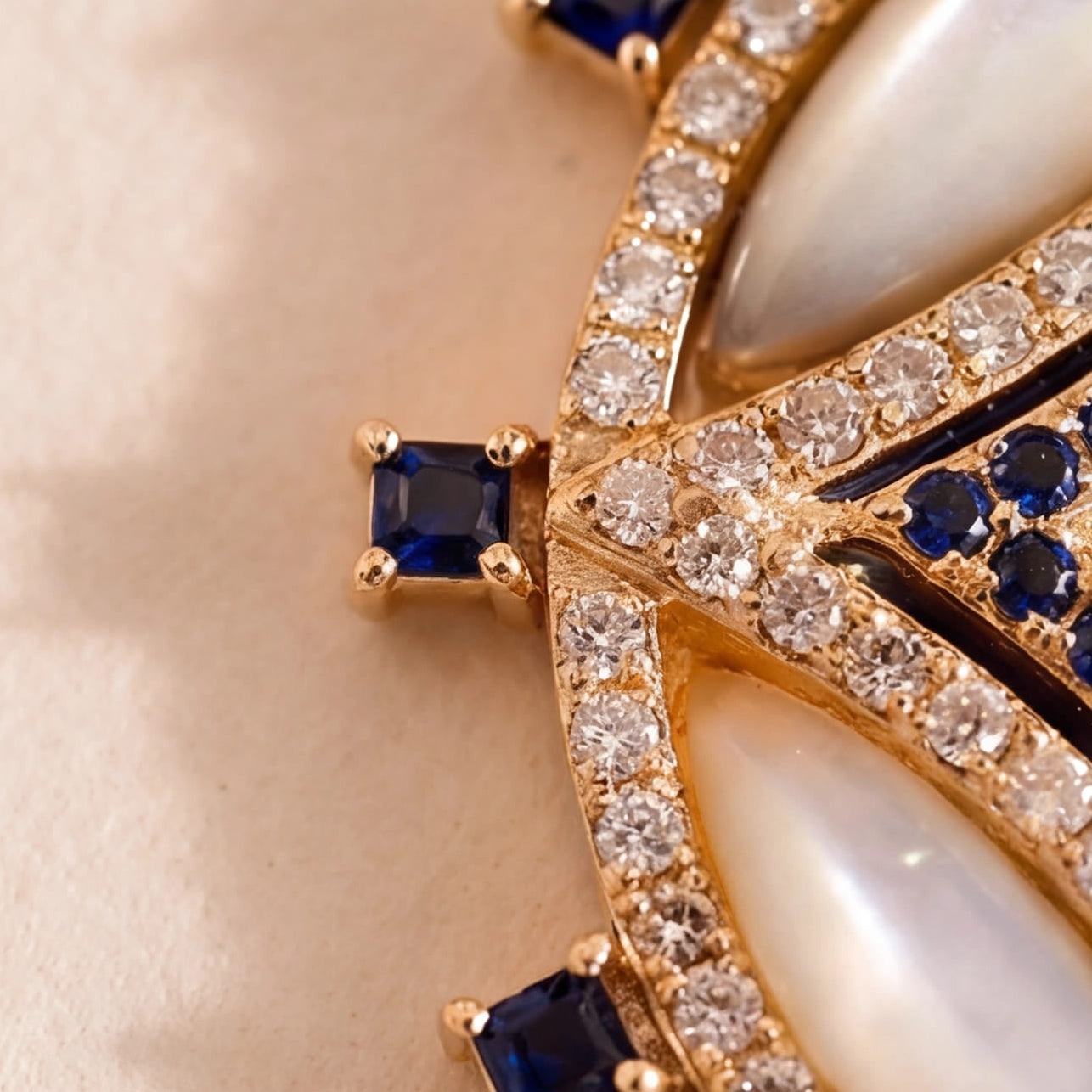 Mirage Pendant (Blue Sapphire) (14k Gold)