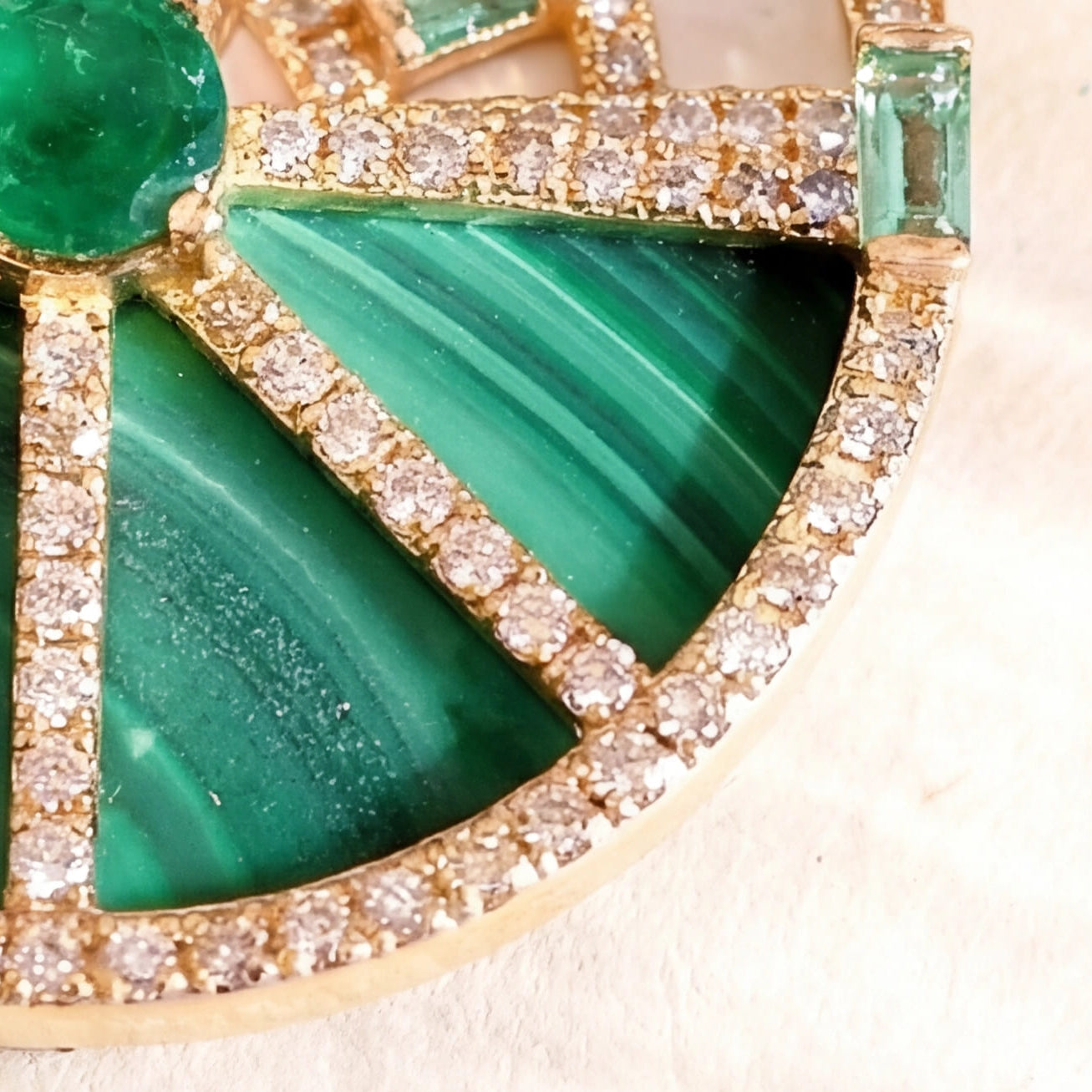 Aura Pendants (Emerald) (14k Gold)