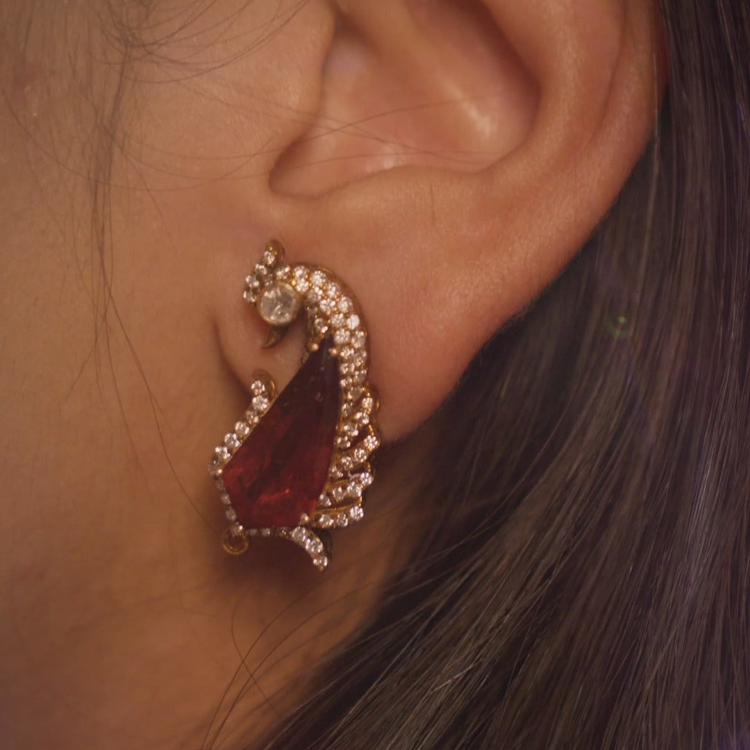 Mayur Tourmaline Earrings