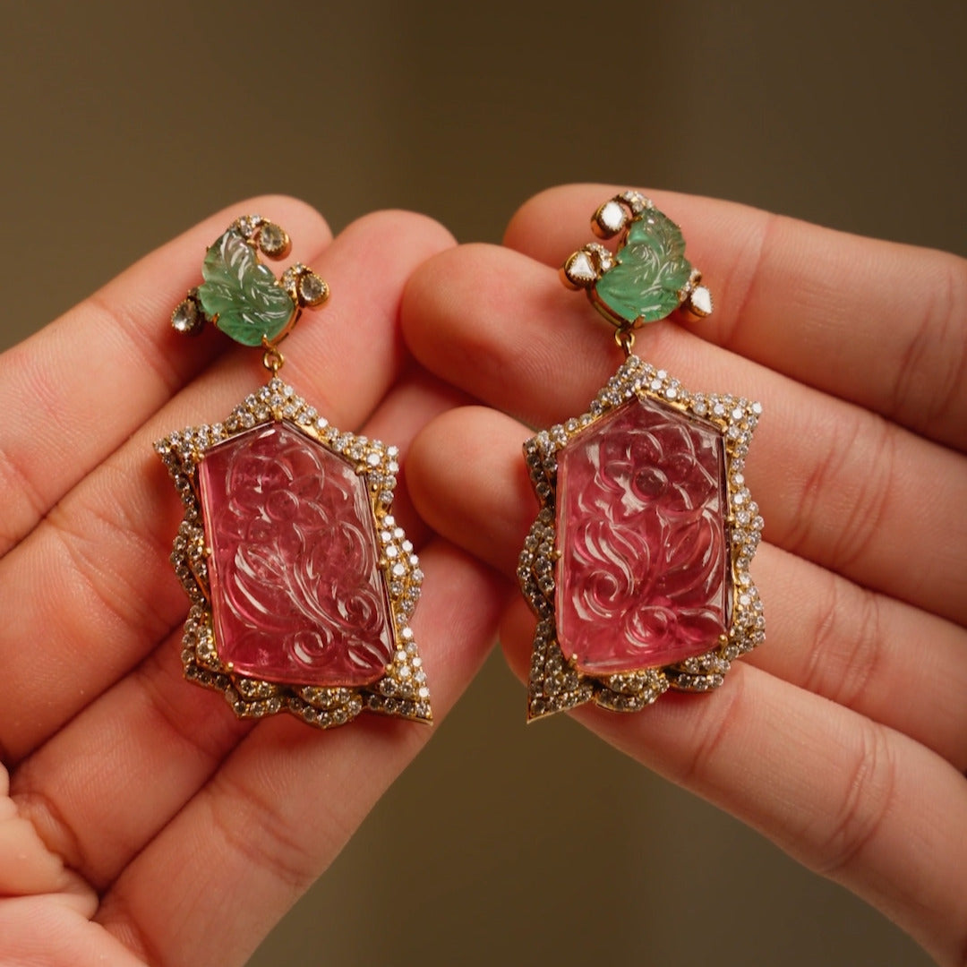 Tourmaline Garden Earrings