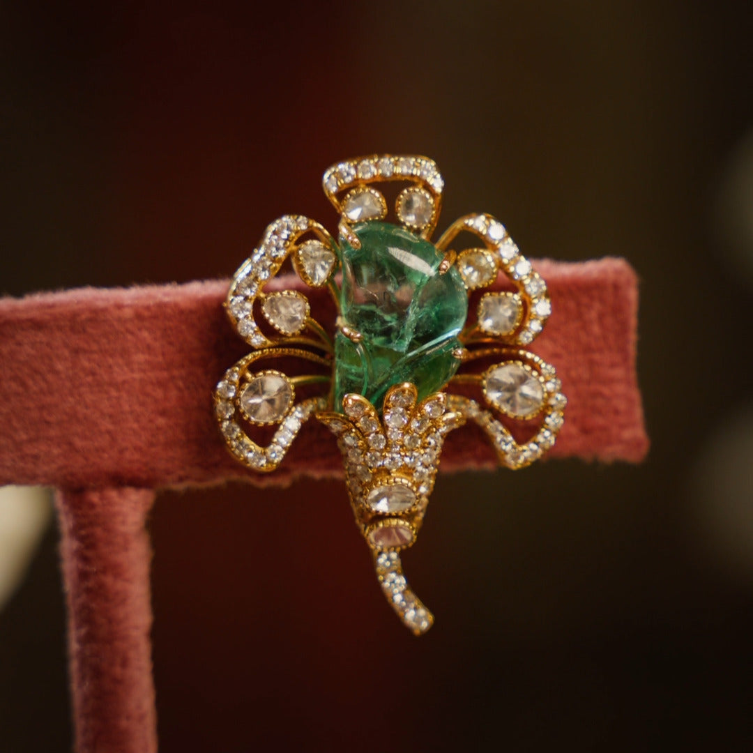 Emerald Blossom Earrings
